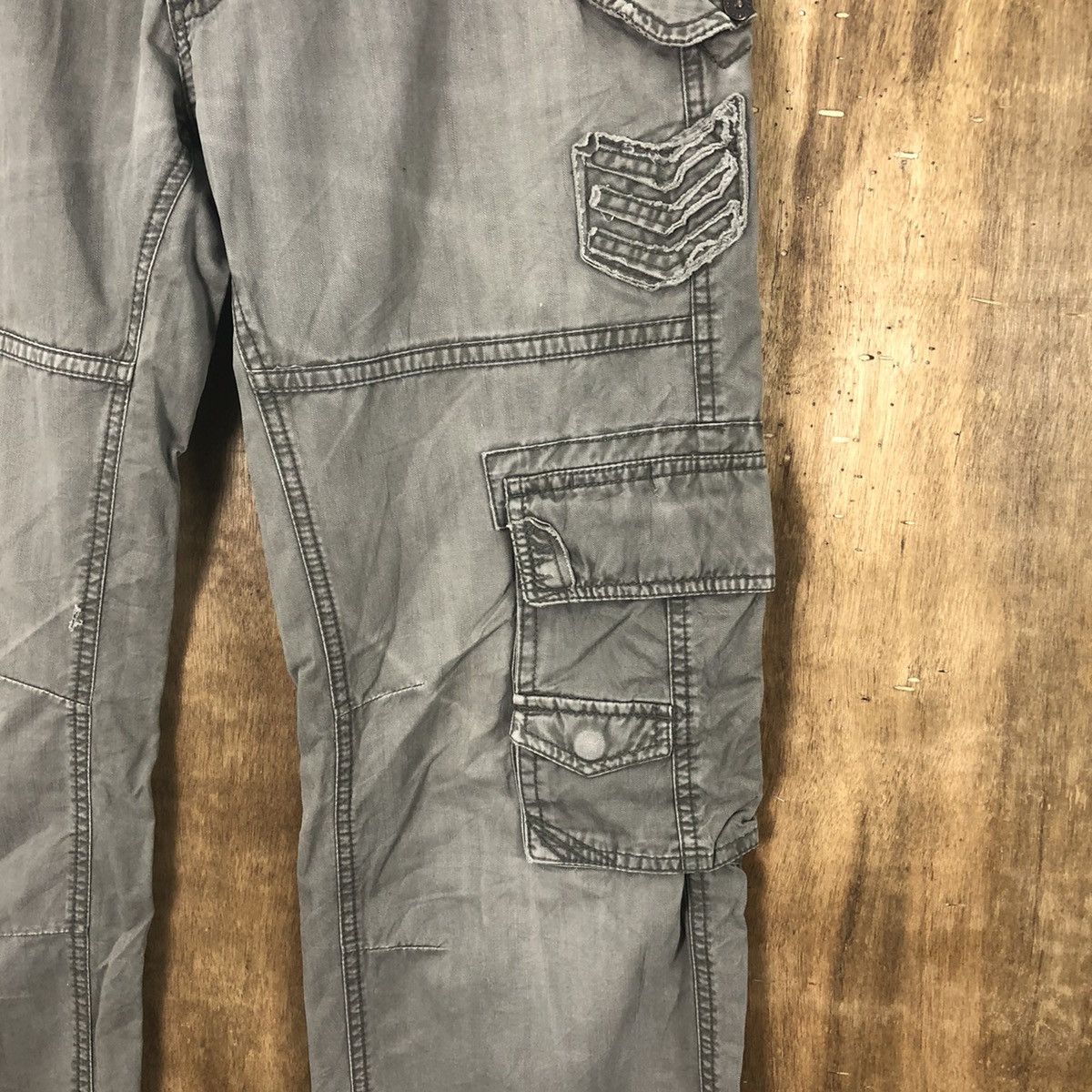 Grailed DL Clride Grey faded Multipocket Cargo pants #6282 Size US 28 / EU 44 - 7 Thumbnail