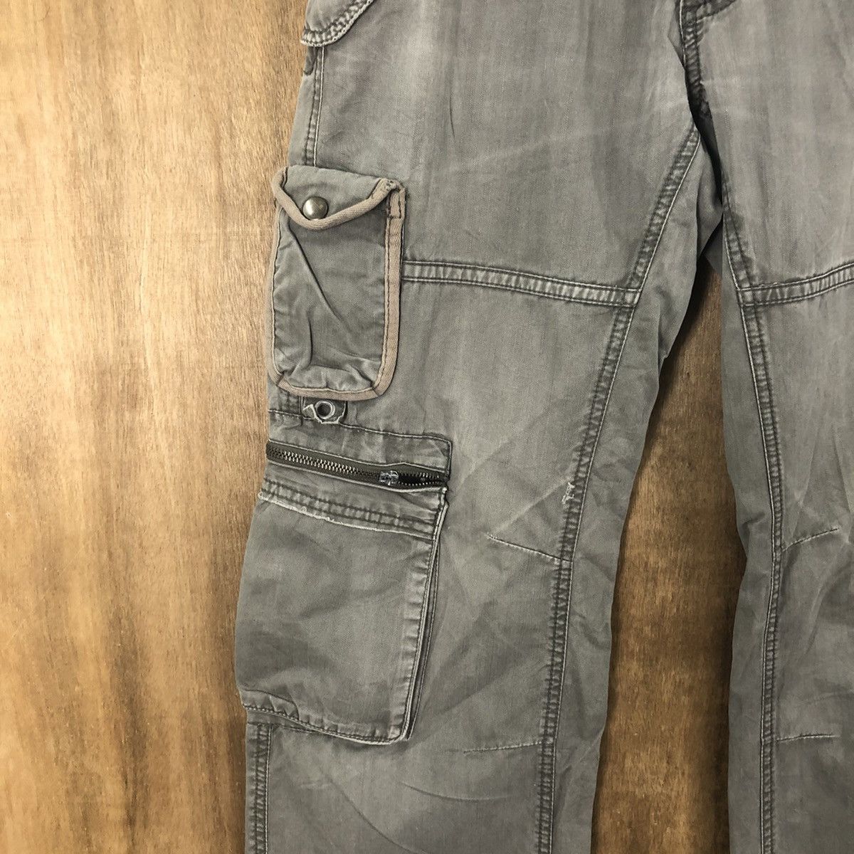 Grailed DL Clride Grey faded Multipocket Cargo pants #6282 Size US 28 / EU 44 - 6 Thumbnail