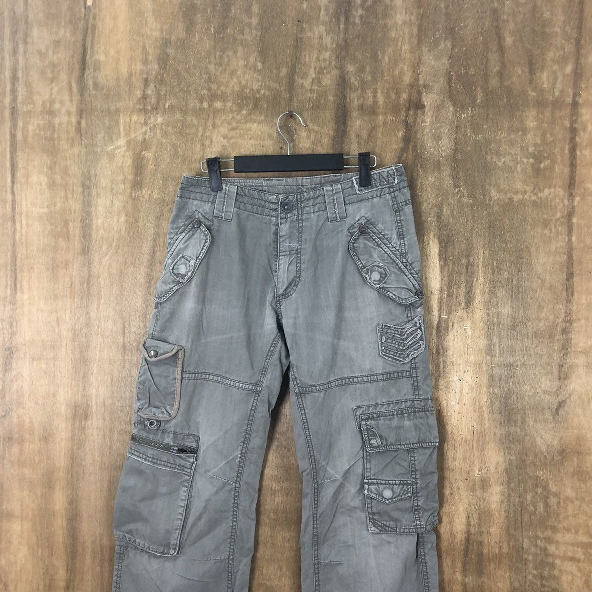 Grailed DL Clride Grey faded Multipocket Cargo pants #6282 Size US 28 / EU 44 - 2 Thumbnail