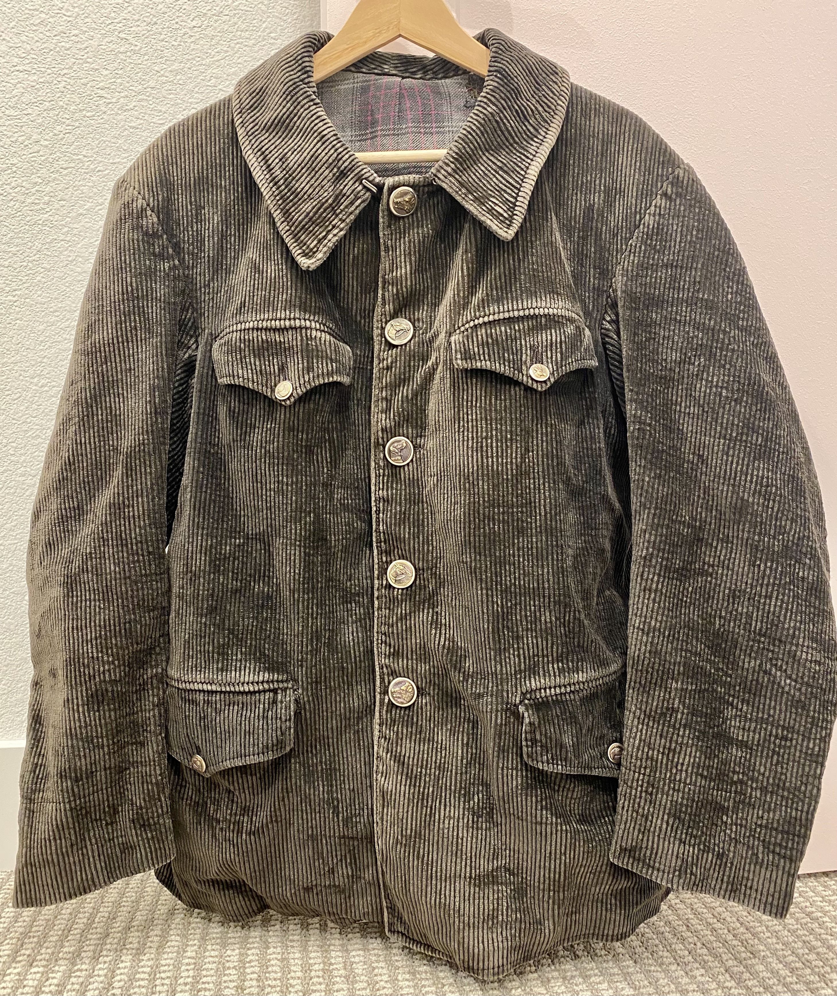 Vintage 1950s Corduroy French Hunting Jacket | Grailed