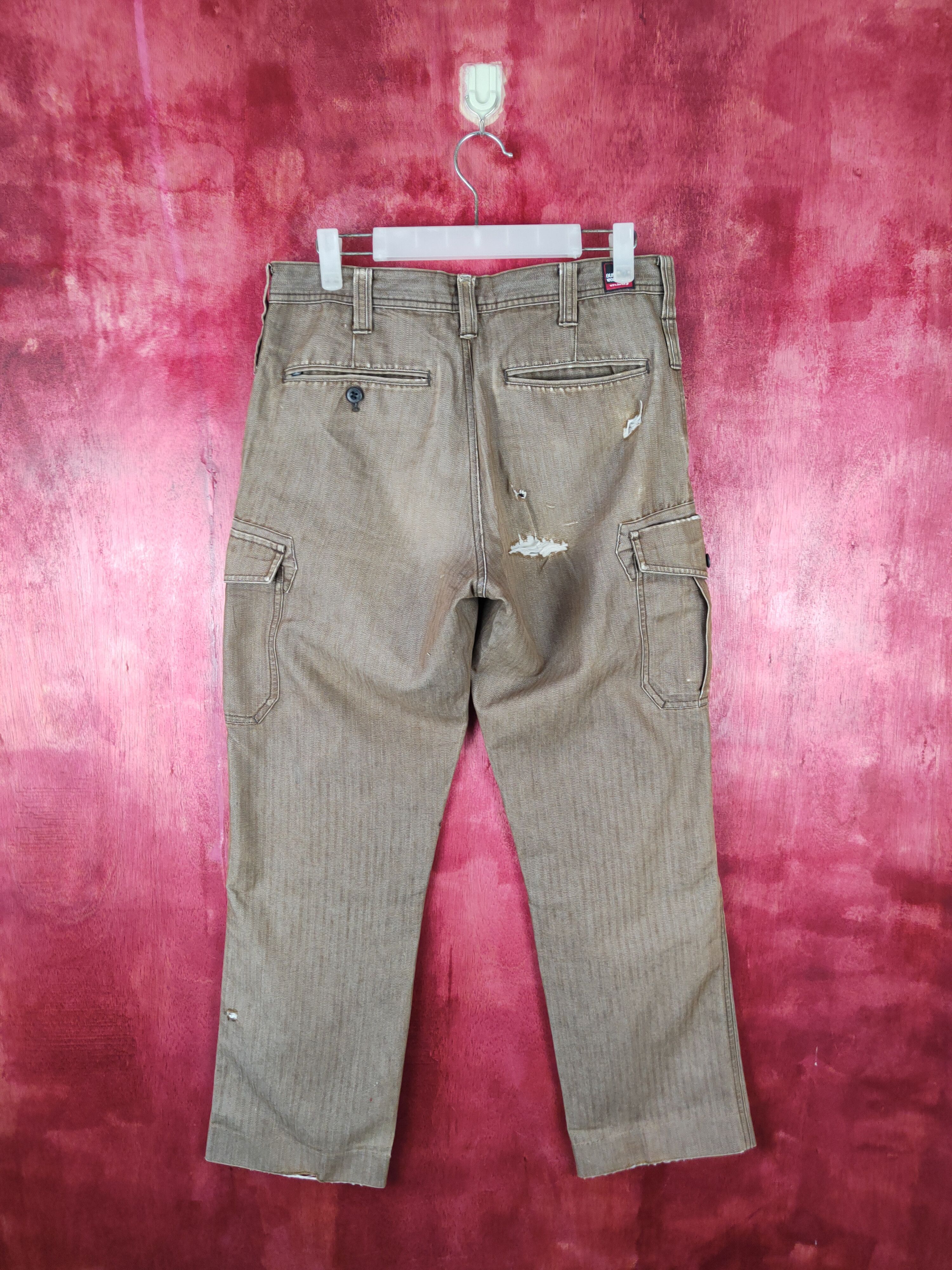 Hypebeast × Japanese Brand Burtle Brown Multi Pocket Tactical Cargo Pants #S521 Size US 32 / EU 48 - 8 Thumbnail