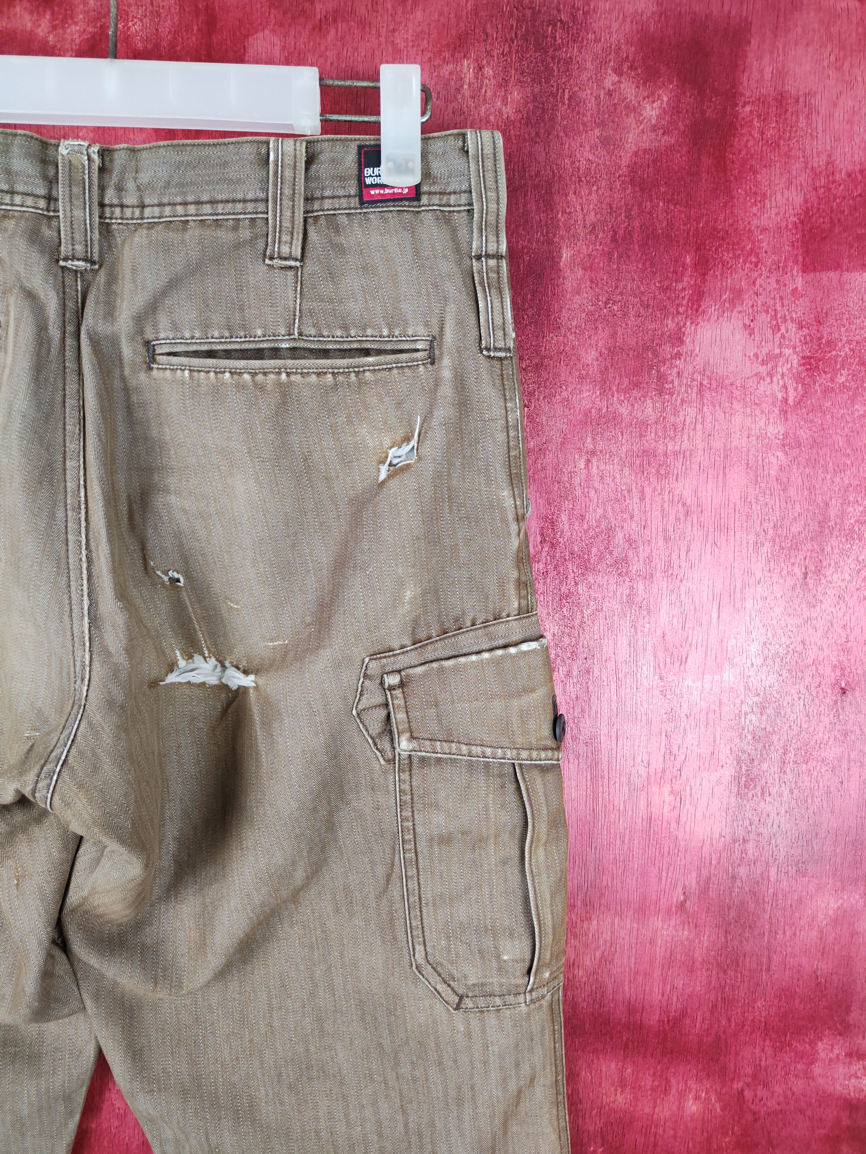 Hypebeast × Japanese Brand Burtle Brown Multi Pocket Tactical Cargo Pants #S521 Size US 32 / EU 48 - 12 Thumbnail
