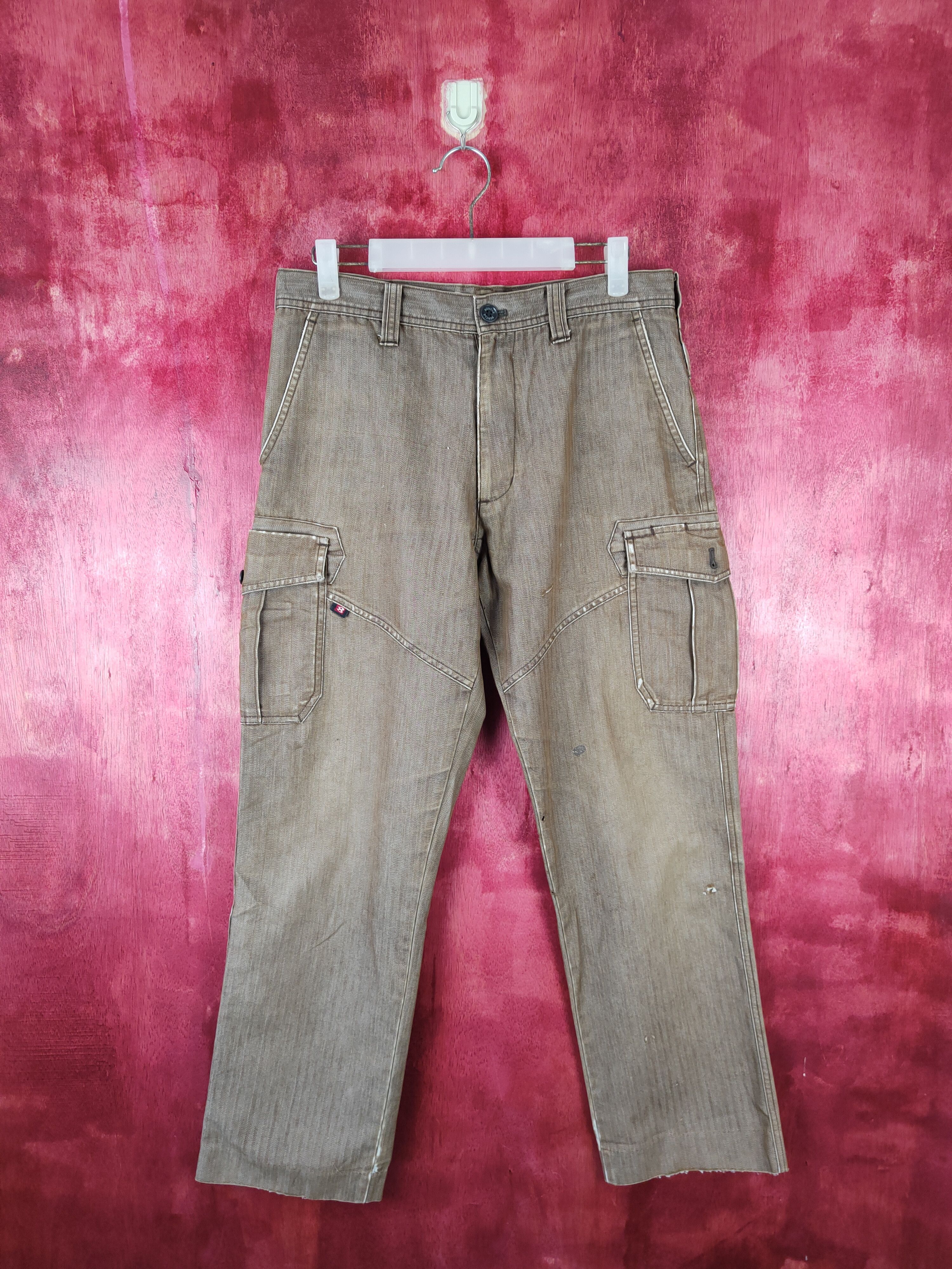 Hypebeast × Japanese Brand Burtle Brown Multi Pocket Tactical Cargo Pants #S521 Size US 32 / EU 48 - 1 Thumbnail