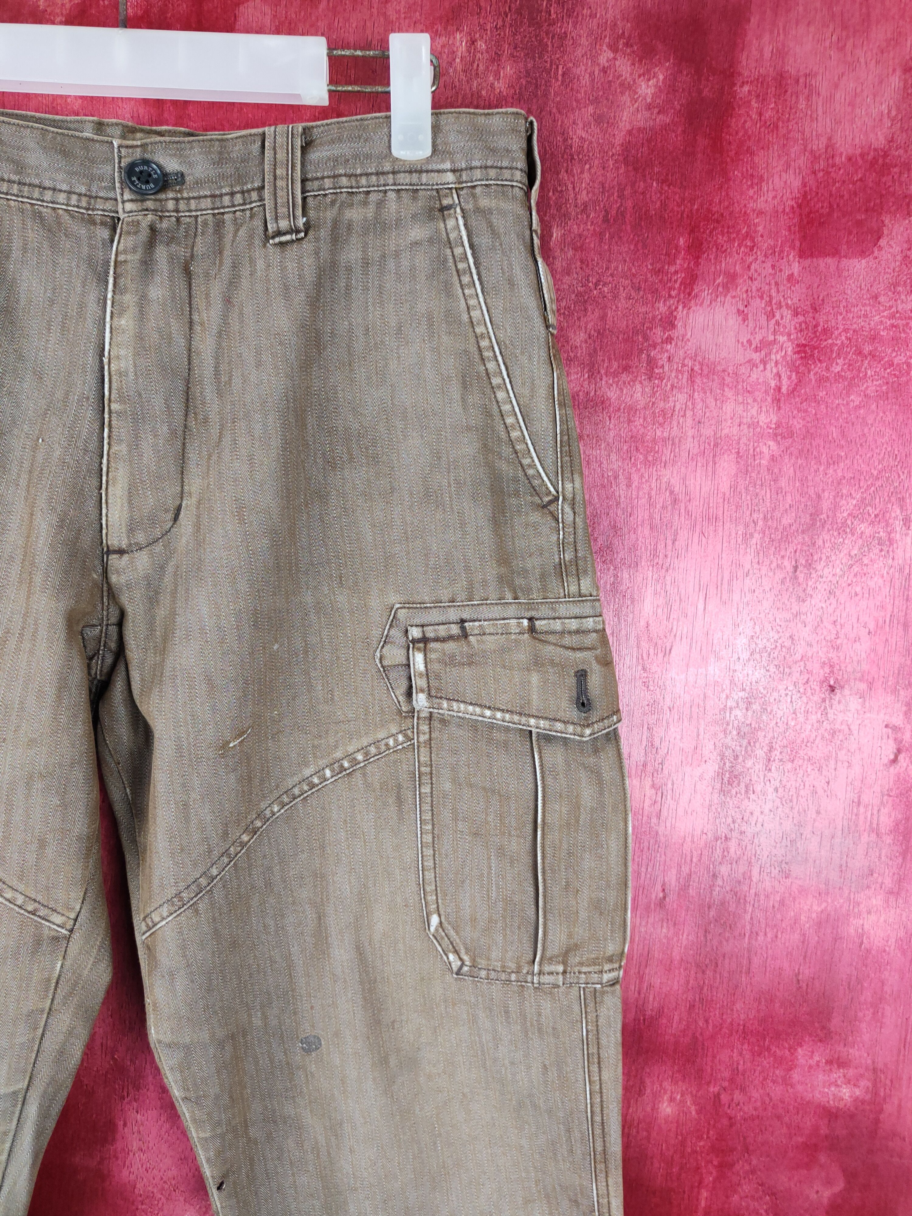 Hypebeast × Japanese Brand Burtle Brown Multi Pocket Tactical Cargo Pants #S521 Size US 32 / EU 48 - 6 Thumbnail