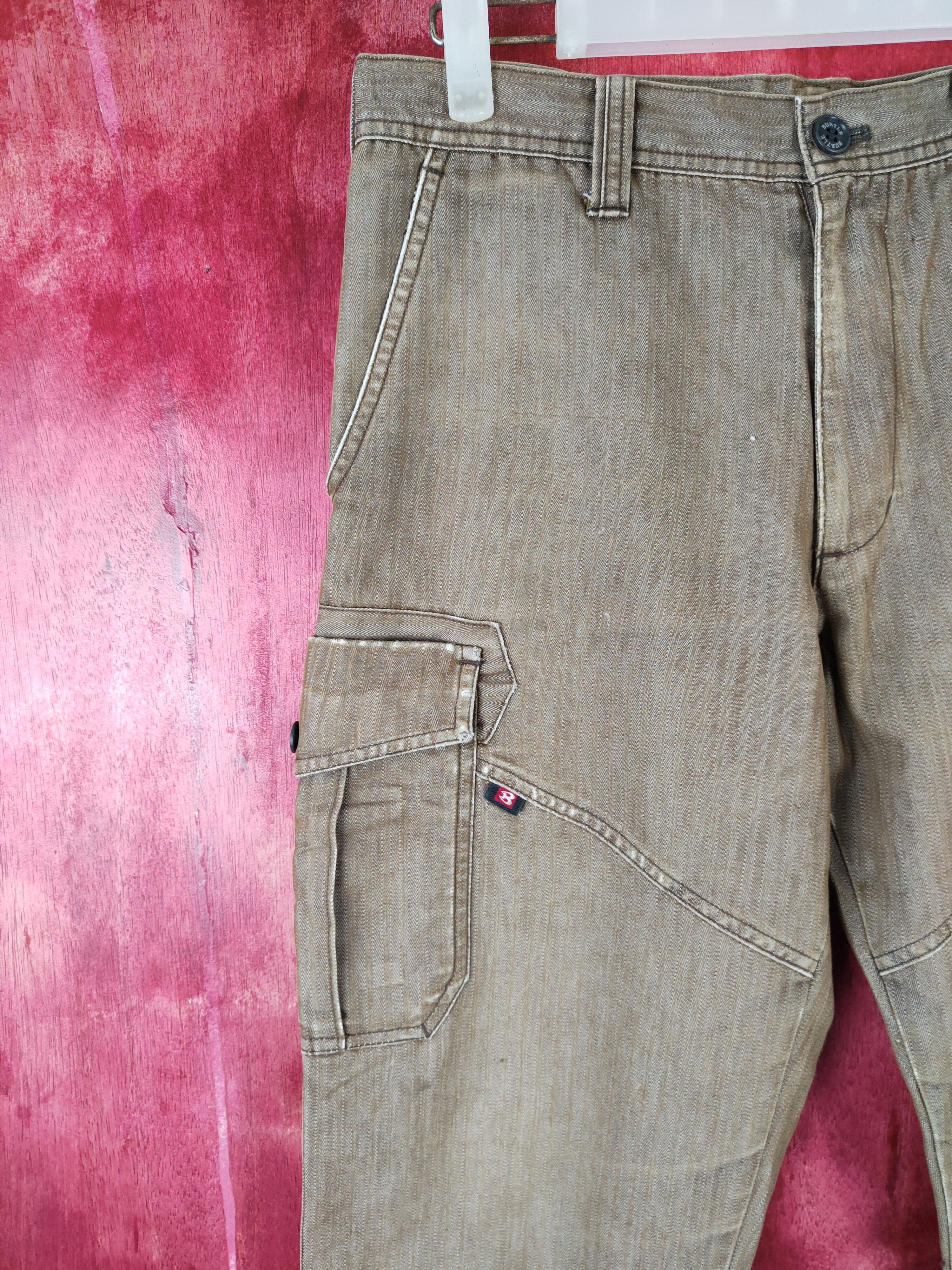 Hypebeast × Japanese Brand Burtle Brown Multi Pocket Tactical Cargo Pants #S521 Size US 32 / EU 48 - 4 Thumbnail