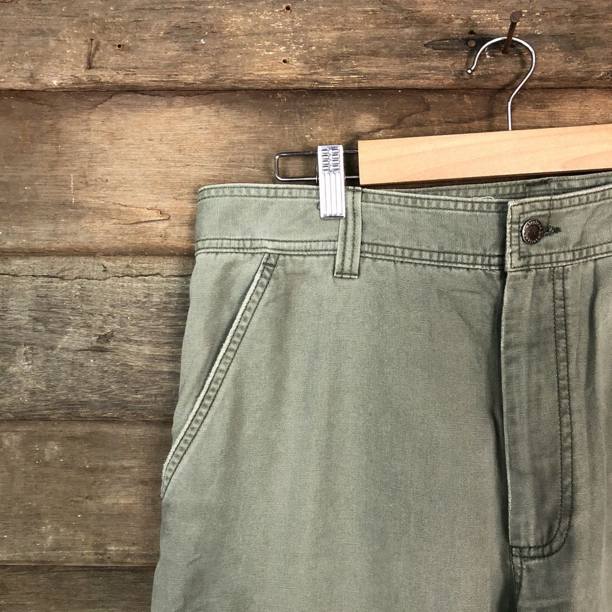 Timberland DL Timberland Green multipocket tactical Cargo Pants #2355 Size US 34 / EU 50 - 4 Thumbnail