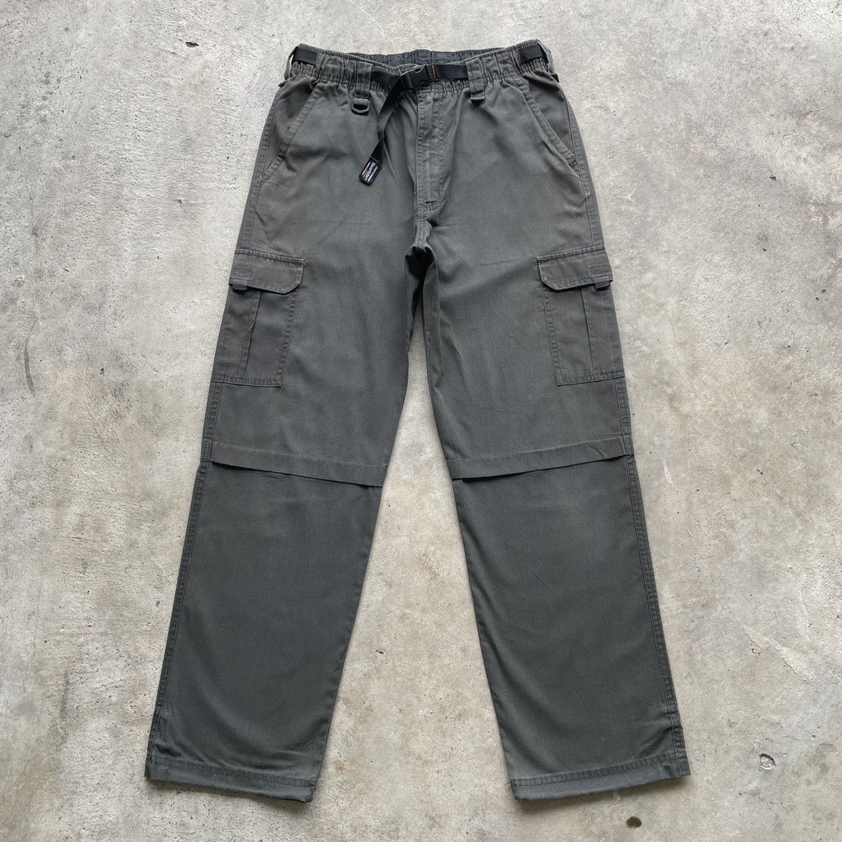 Japanese Brand Spring Waist Cargo Pants Faded Tactical