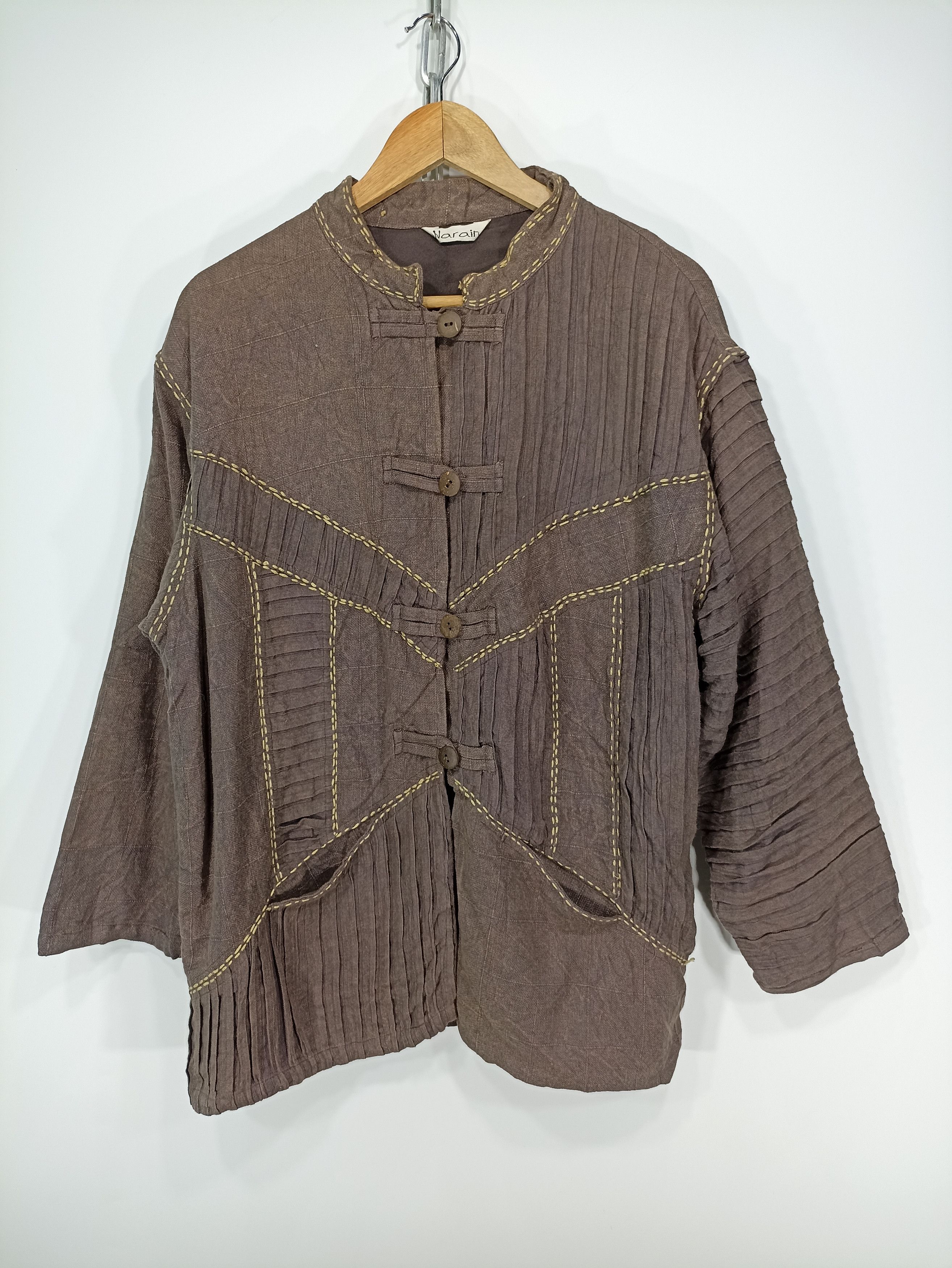 Indigo × Japanese Brand × Vintage Vintage Norain Shashiko Indigo Jacket Size US M / EU 48-50 / 2 - 1 Thumbnail
