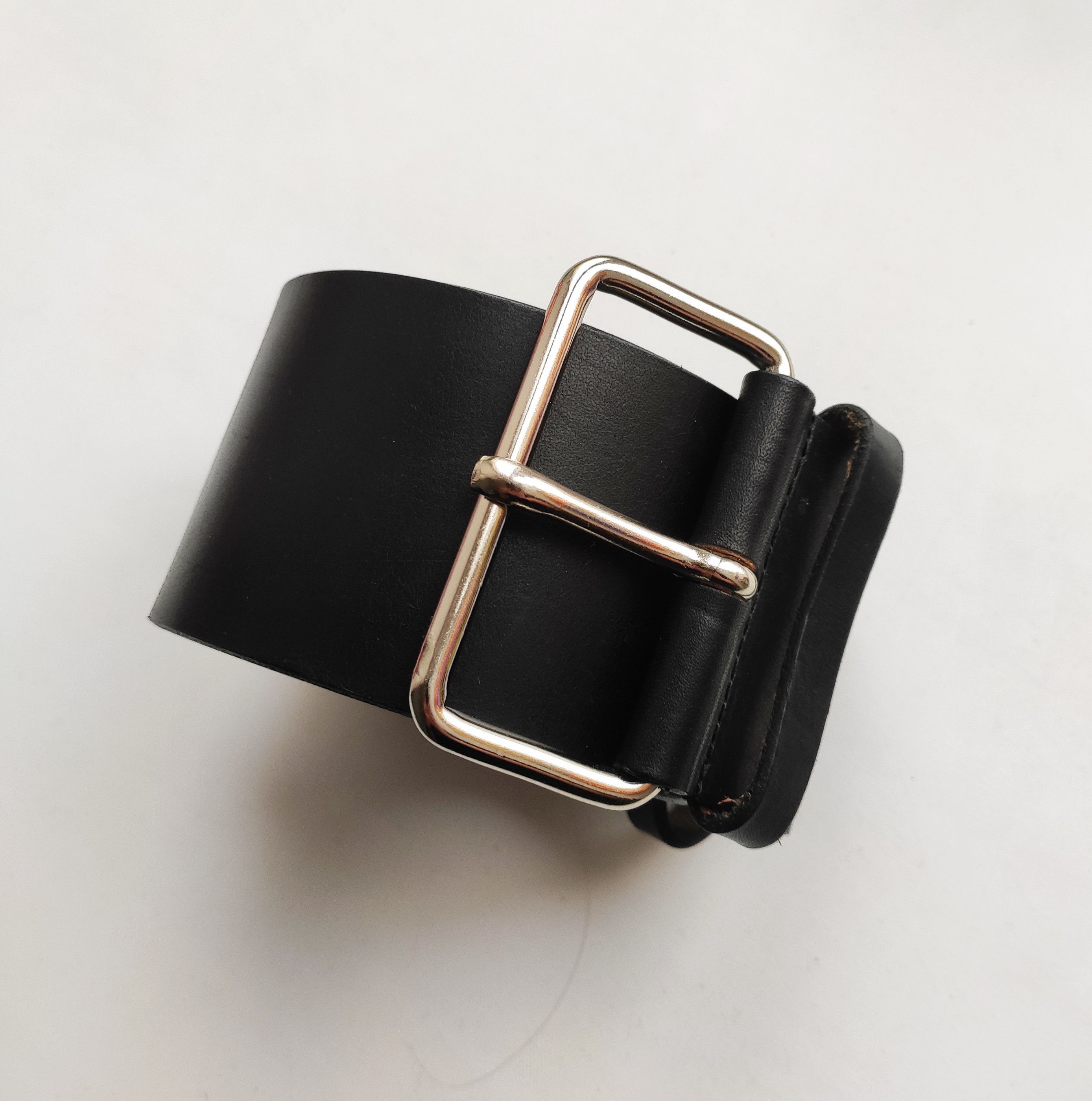 Yohji Yamamoto NEW! Wide leather belt.Like Rick Owens or GUIDI Size ONE SIZE - 1 Thumbnail