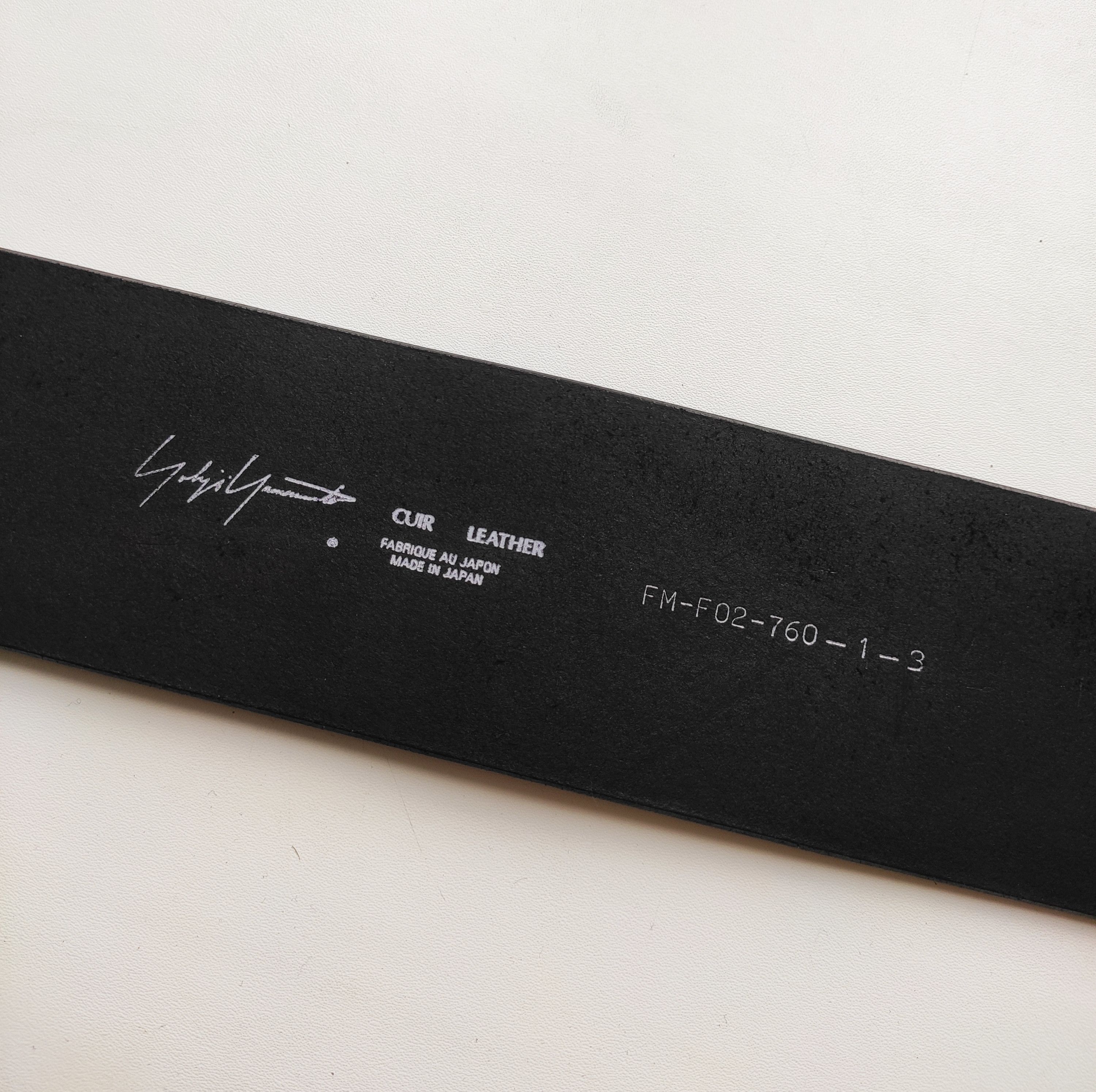 Yohji Yamamoto NEW! Wide leather belt.Like Rick Owens or GUIDI Size ONE SIZE - 4 Thumbnail