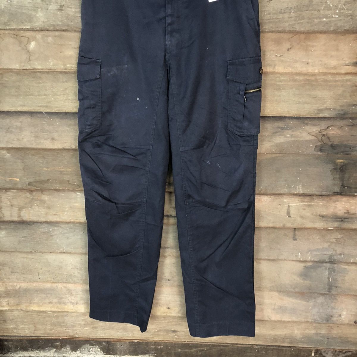 Japanese Brand Double X Achon Blue multipocket tactical Cargo pants #2369 Size US 34 / EU 50 - 3 Thumbnail