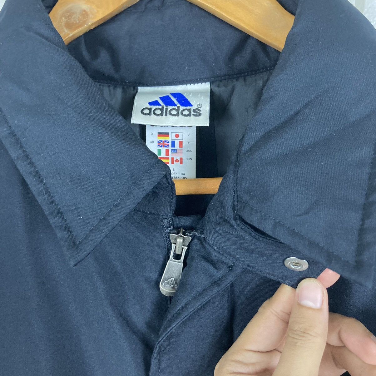 Adidas Adidas Long Jacket Adjustable Hem Size US L / EU 52-54 / 3 - 11 Thumbnail