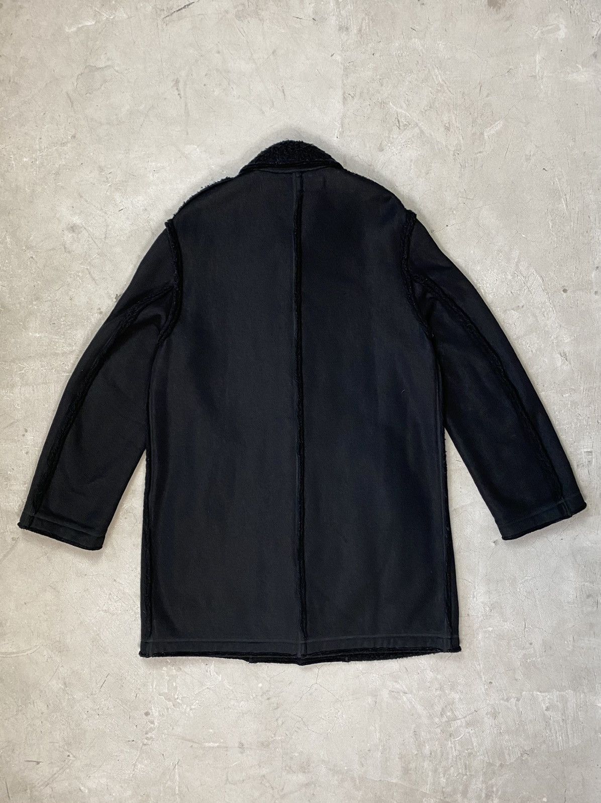 Junya Watanabe 2003 Junya Watanabe Wool Blend Sherpa Long Overcoat Size US L / EU 52-54 / 3 - 2 Thumbnail