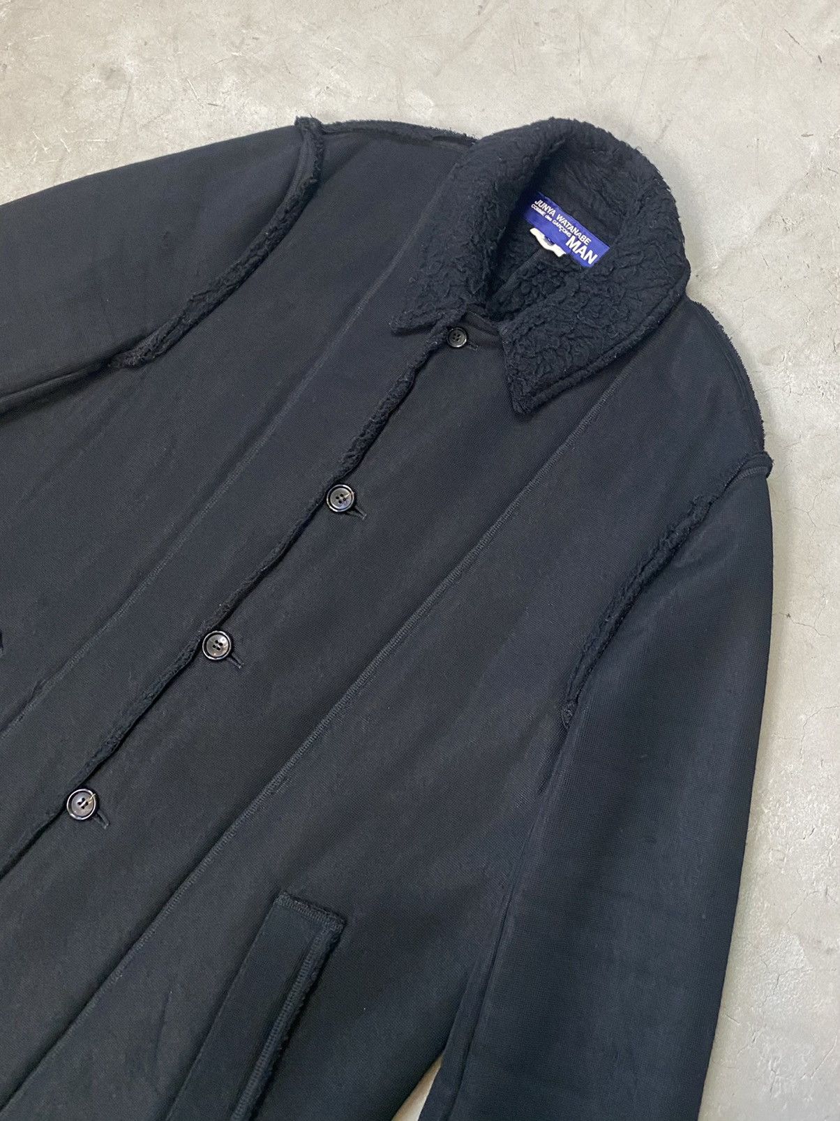 Junya Watanabe 2003 Junya Watanabe Wool Blend Sherpa Long Overcoat Size US L / EU 52-54 / 3 - 7 Thumbnail