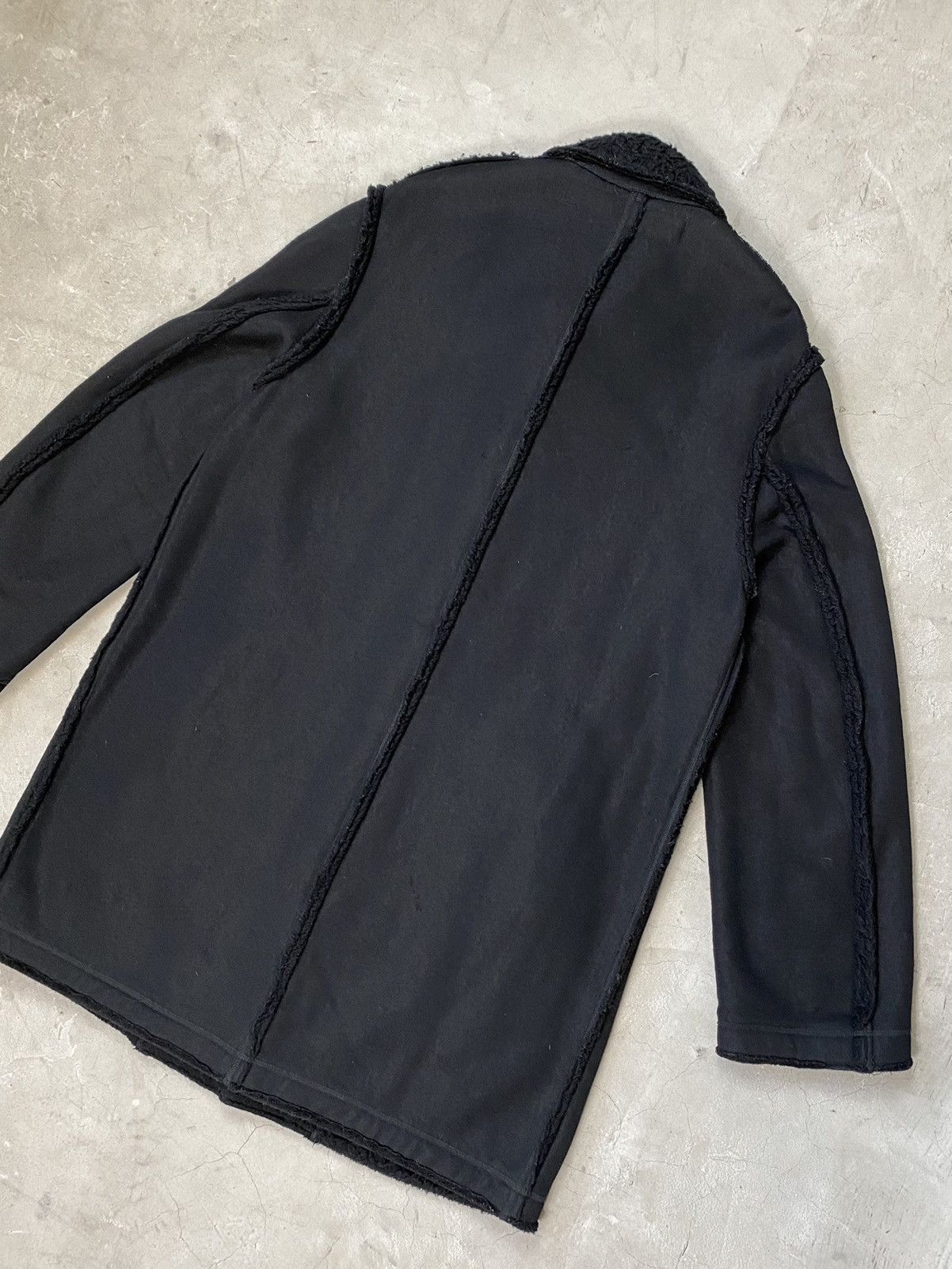 Junya Watanabe 2003 Junya Watanabe Wool Blend Sherpa Long Overcoat Size US L / EU 52-54 / 3 - 8 Thumbnail