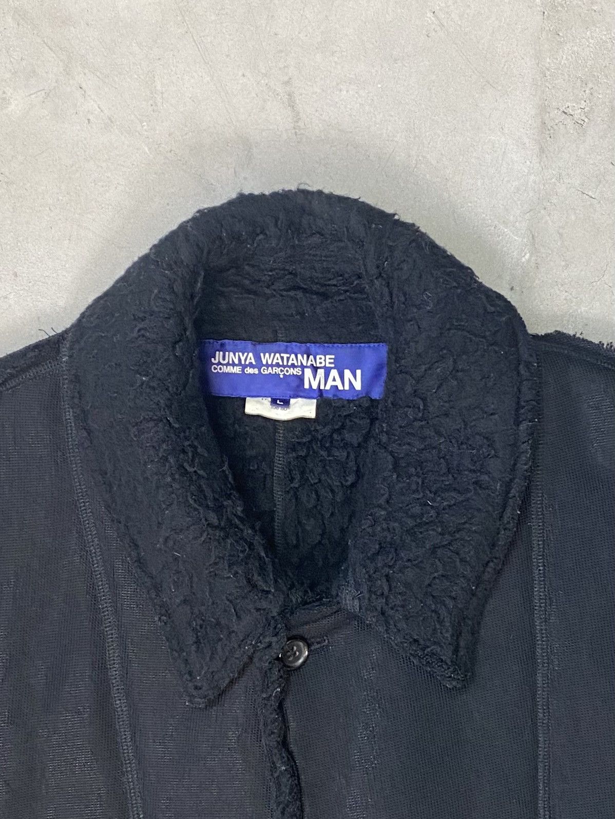 Junya Watanabe 2003 Junya Watanabe Wool Blend Sherpa Long Overcoat Size US L / EU 52-54 / 3 - 10 Thumbnail
