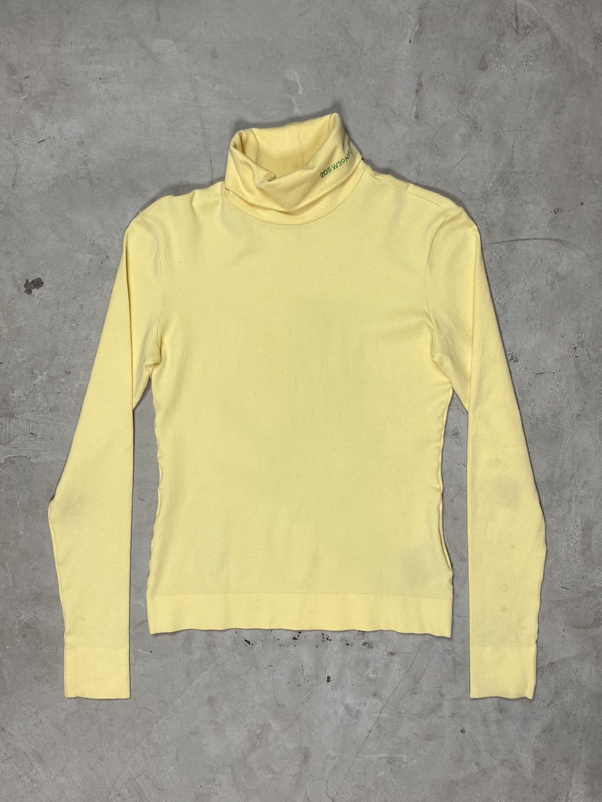 image of Calvin Klein 205W39Nyc Calvin Klein By Raf Turtleneck in Yellow, Men's (Size Small)