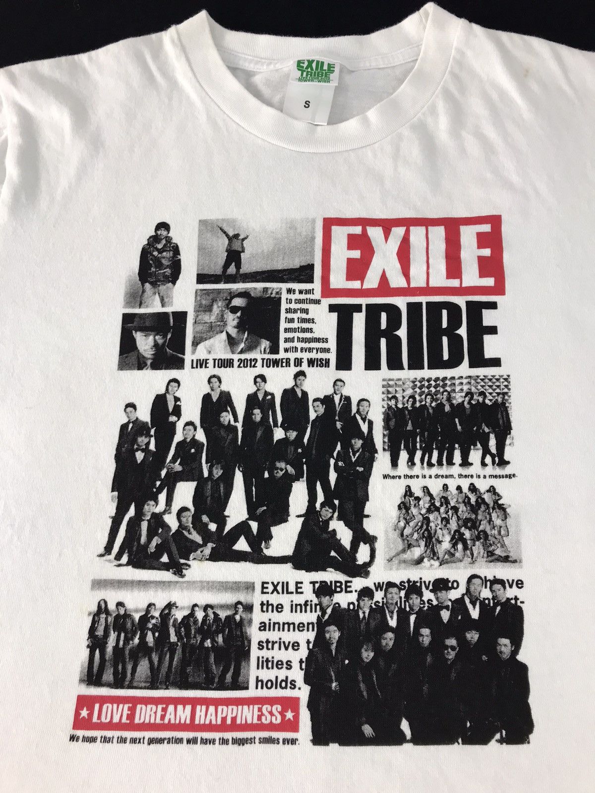 Japanese Brand × Vintage Exiles Tribe Live Tour Of Wish 2012 List Band Tee K2189j Size US S / EU 44-46 / 1 - 2 Thumbnail