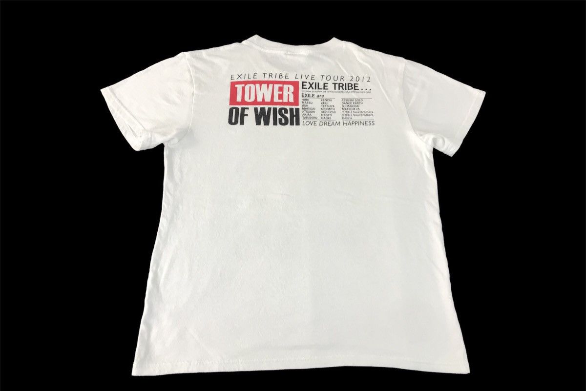 Japanese Brand × Vintage Exiles Tribe Live Tour Of Wish 2012 List Band Tee K2189j Size US S / EU 44-46 / 1 - 3 Thumbnail