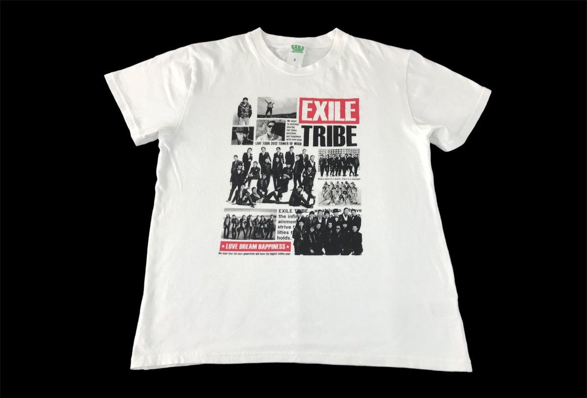 Japanese Brand × Vintage Exiles Tribe Live Tour Of Wish 2012 List Band Tee K2189j Size US S / EU 44-46 / 1 - 1 Thumbnail