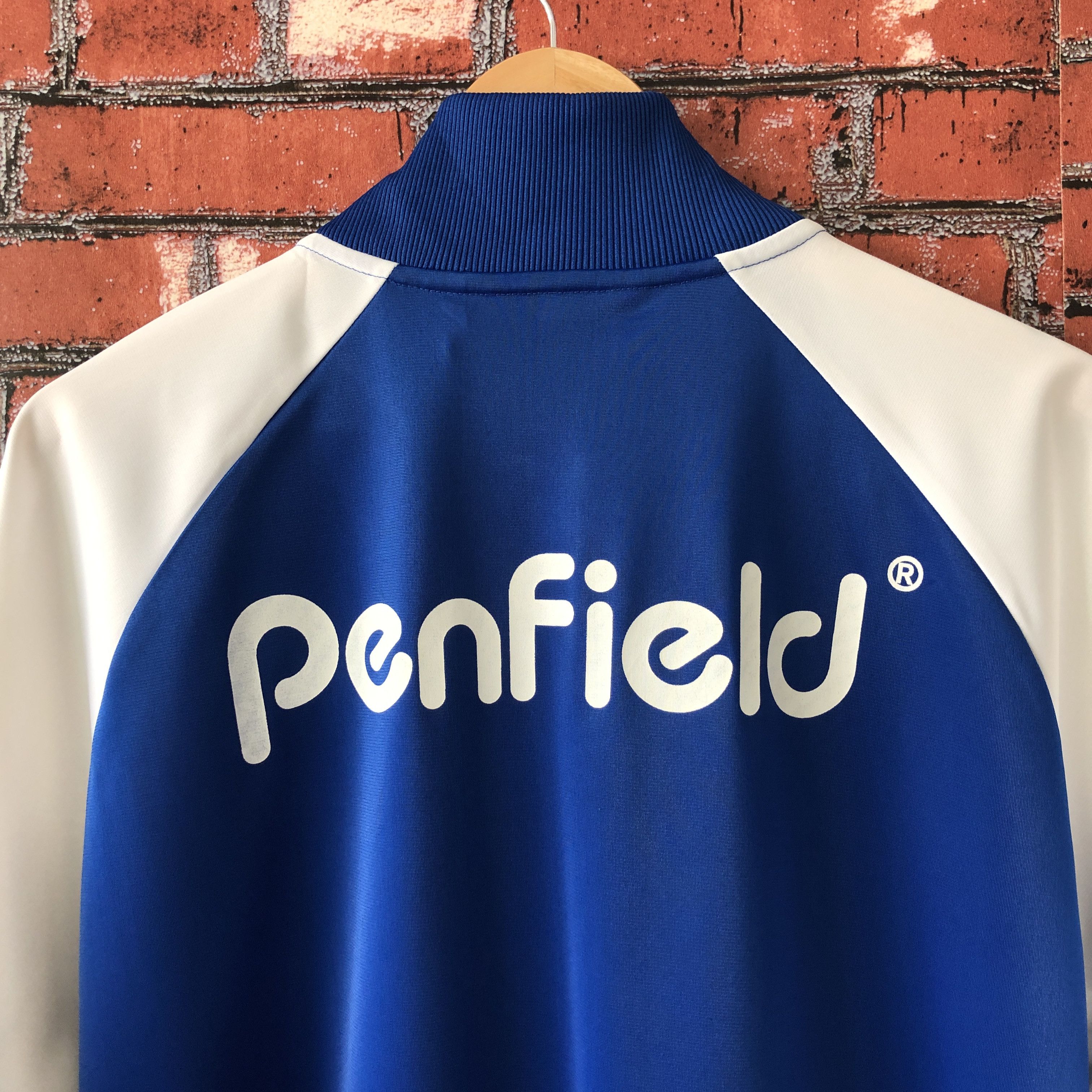Penfield Penfield Spell Out Big Logo Blue Raglan Track Jacket Size US M / EU 48-50 / 2 - 5 Thumbnail