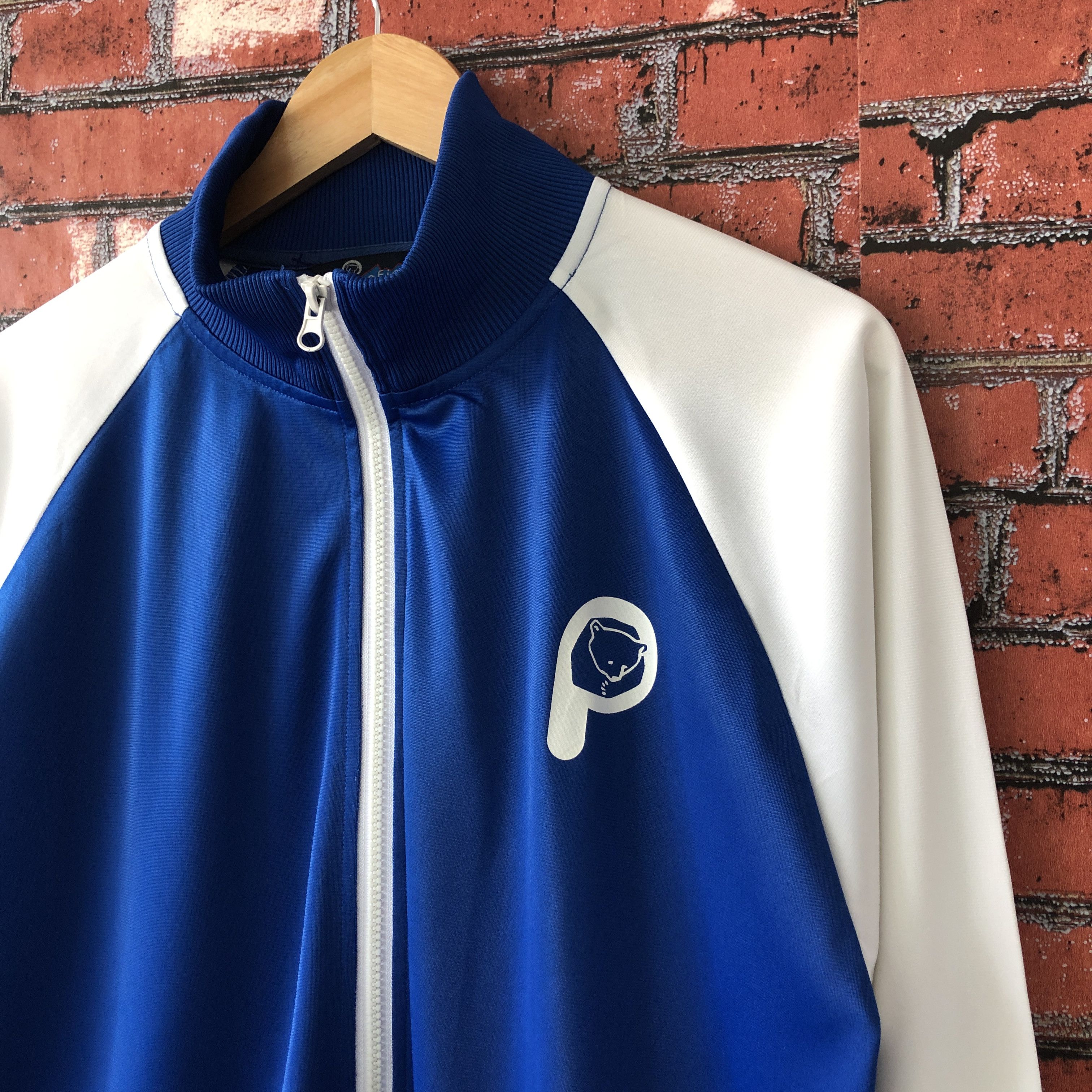 Penfield Penfield Spell Out Big Logo Blue Raglan Track Jacket Size US M / EU 48-50 / 2 - 2 Thumbnail