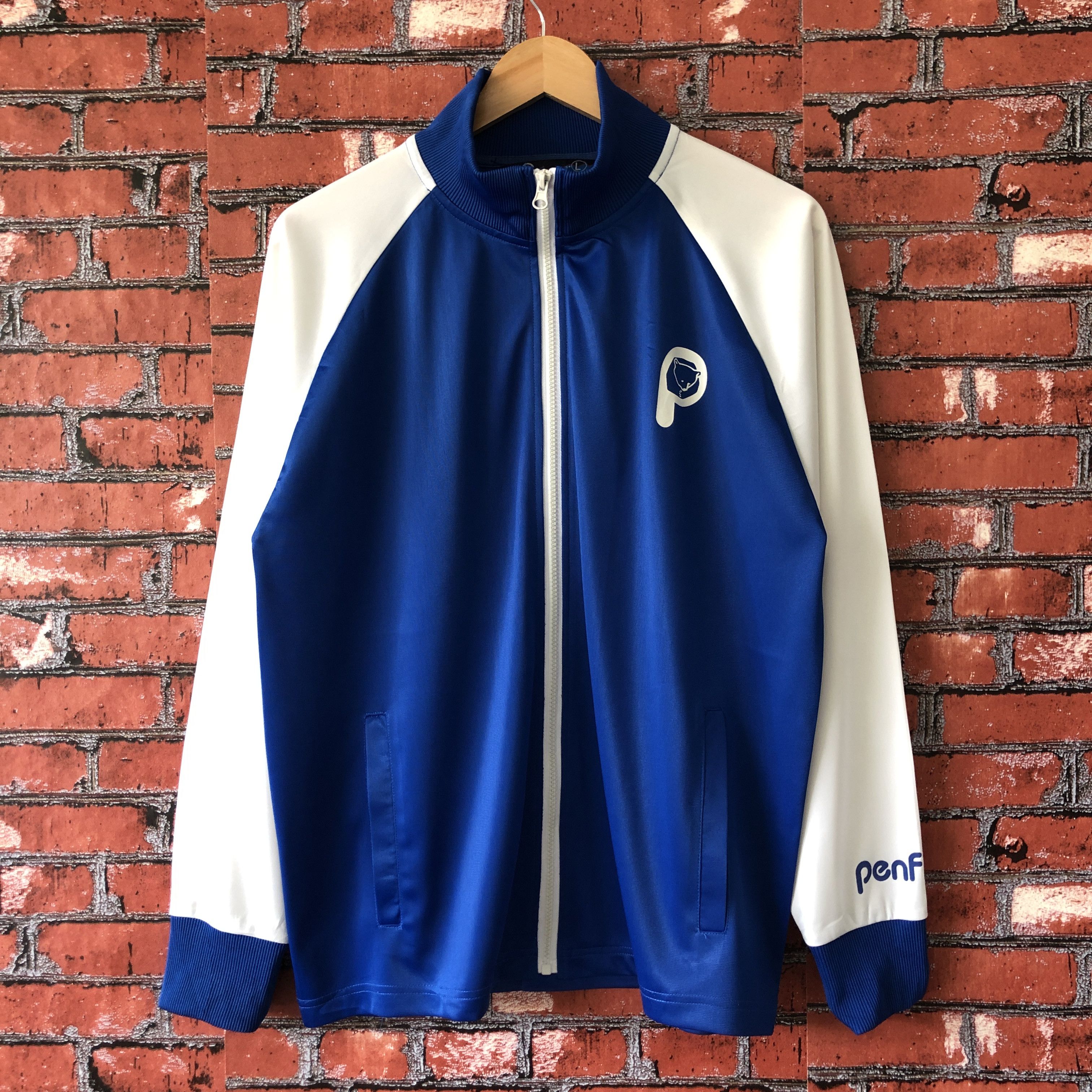 Penfield Penfield Spell Out Big Logo Blue Raglan Track Jacket Size US M / EU 48-50 / 2 - 3 Thumbnail
