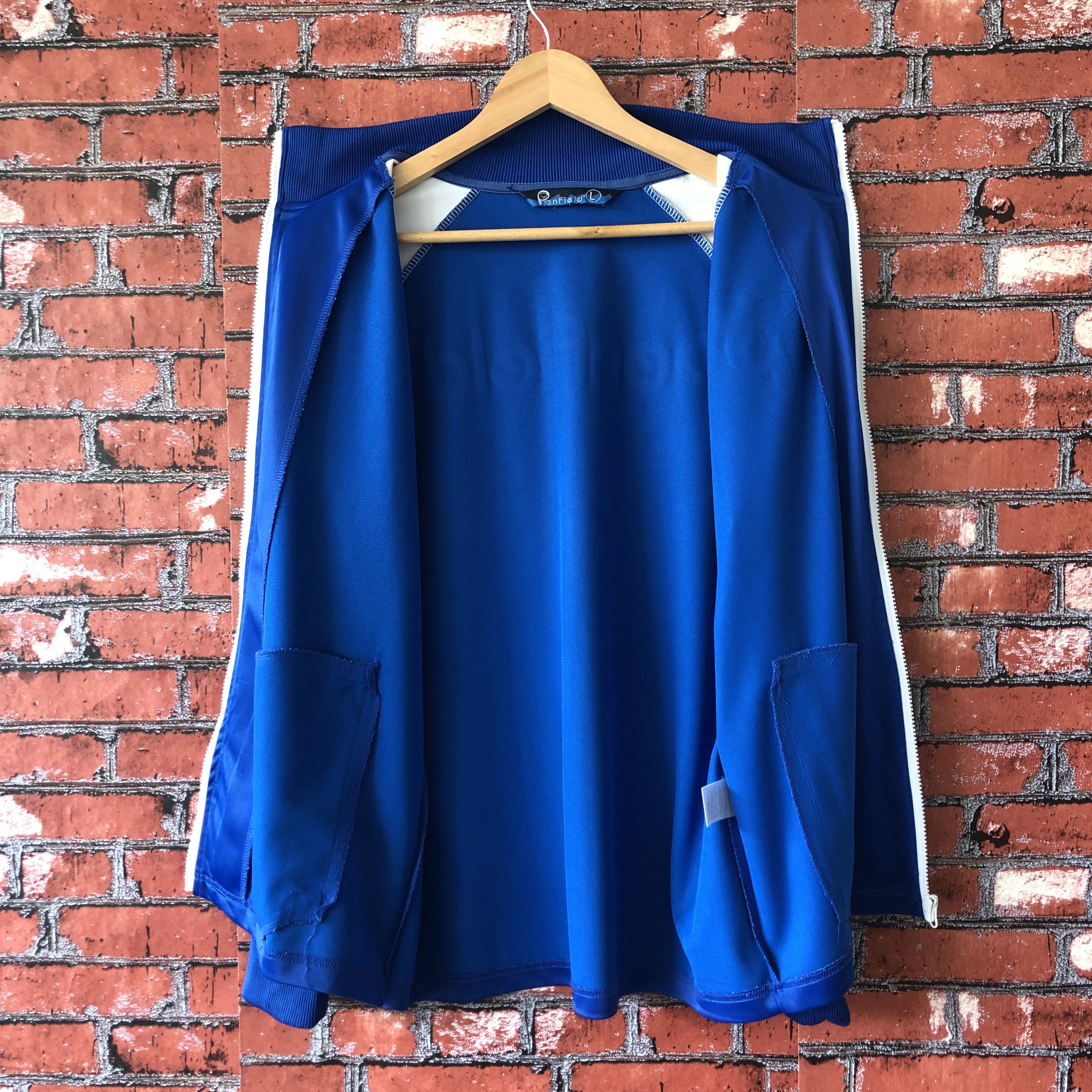Penfield Penfield Spell Out Big Logo Blue Raglan Track Jacket Size US M / EU 48-50 / 2 - 8 Thumbnail