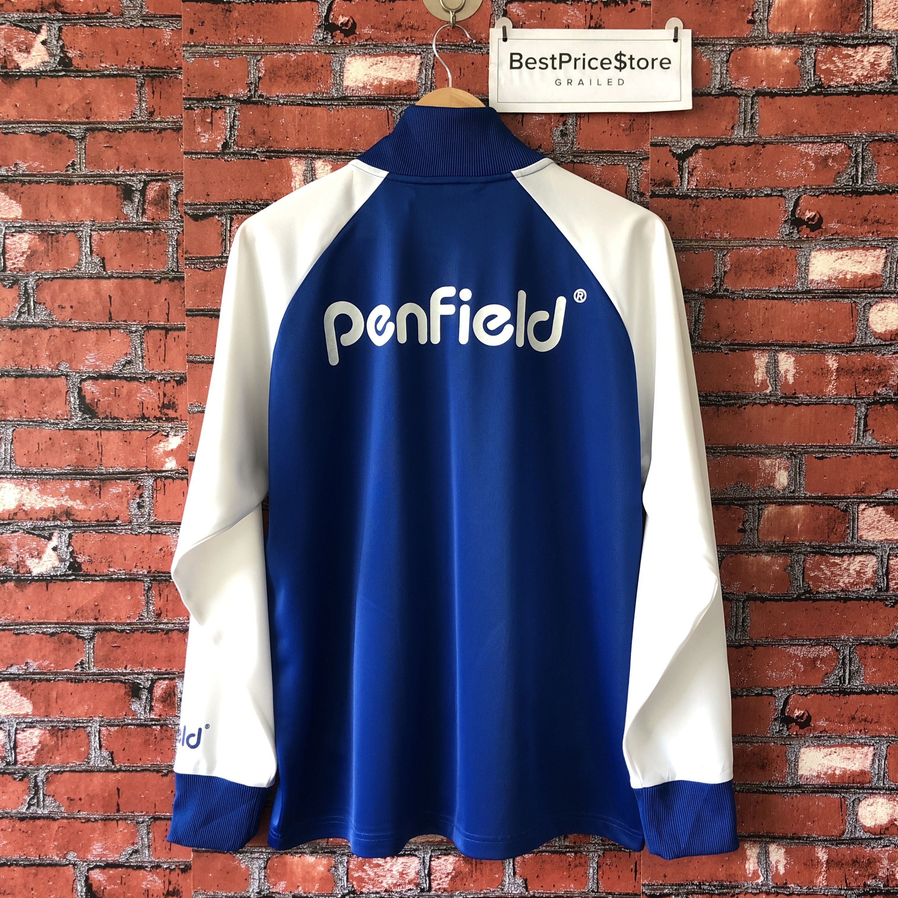 Penfield Penfield Spell Out Big Logo Blue Raglan Track Jacket Size US M / EU 48-50 / 2 - 1 Thumbnail