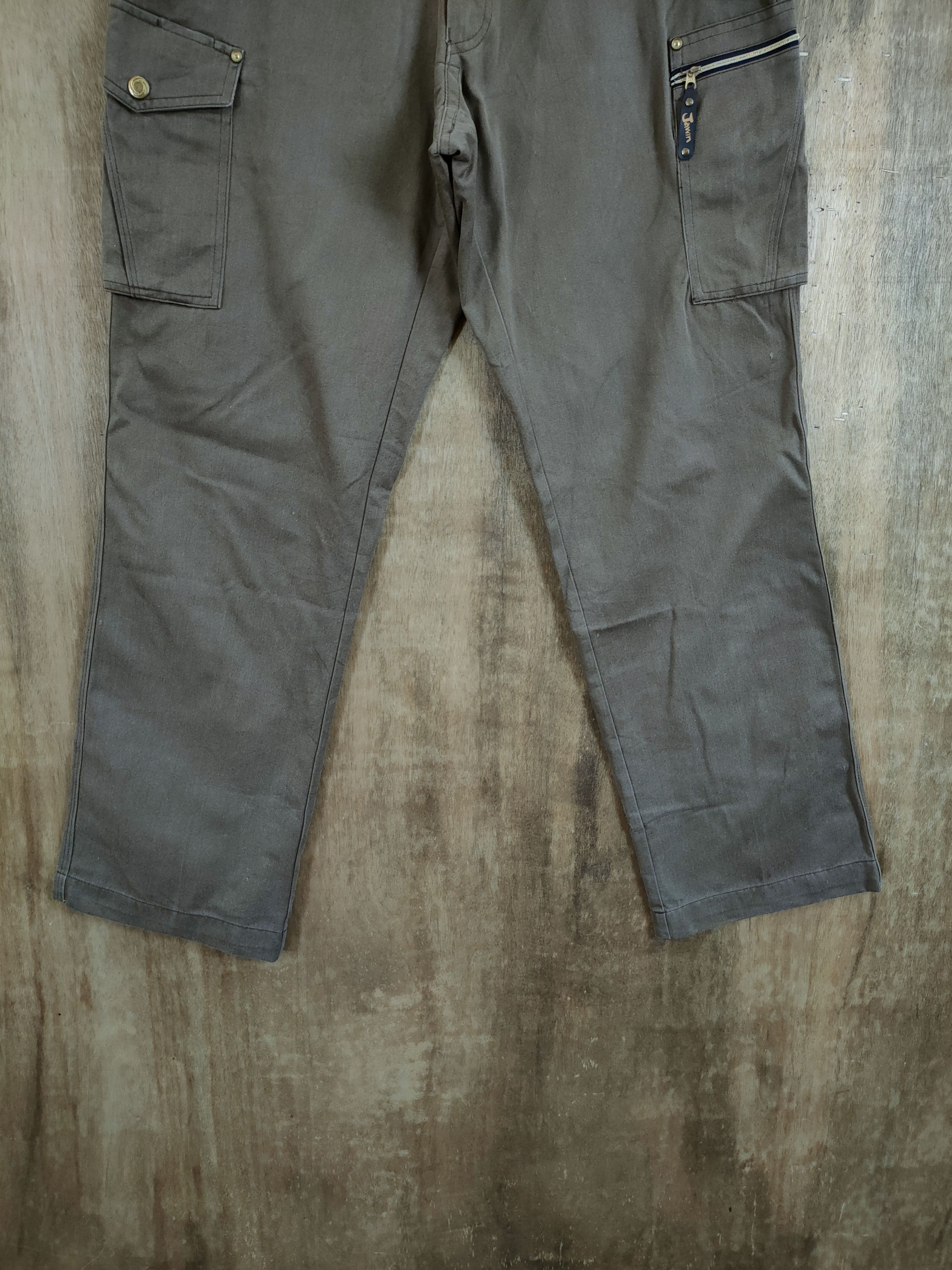 Japanese Brand DLL Jawin brown multi pocket tactical cargo pants #1126 Size US 31 - 2 Thumbnail