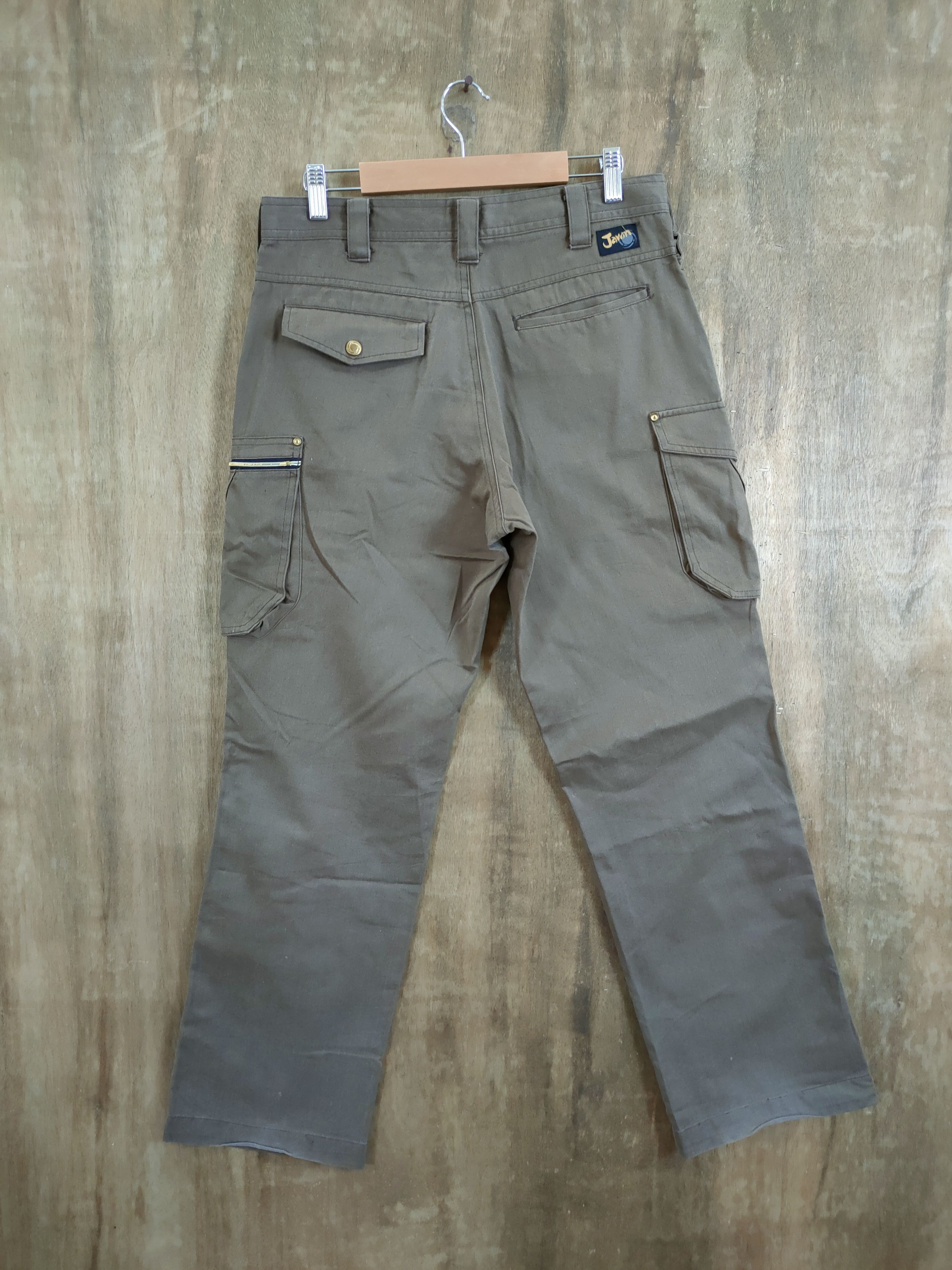 Japanese Brand DLL Jawin brown multi pocket tactical cargo pants #1126 Size US 31 - 6 Thumbnail