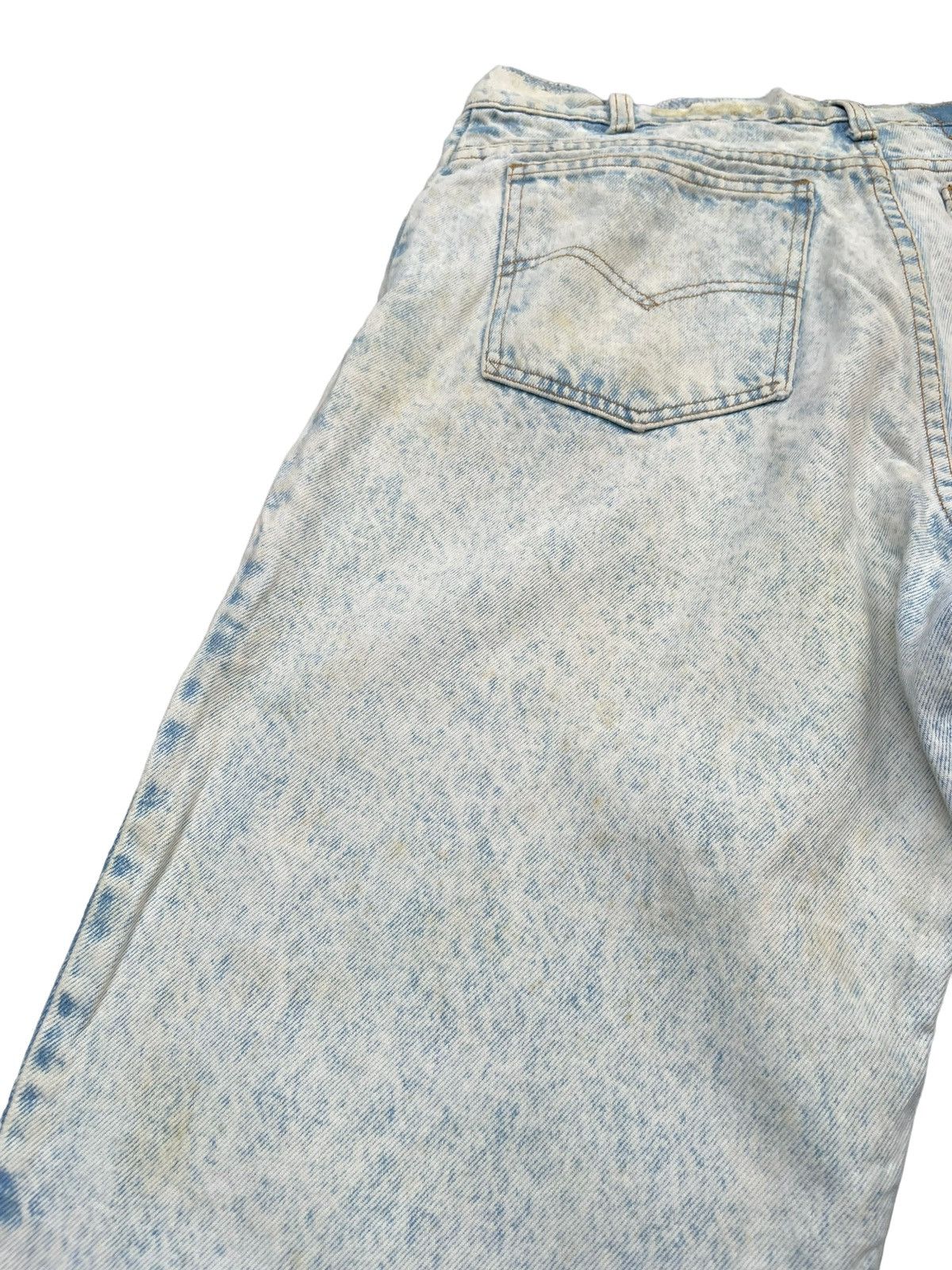 Levi's Vintage 1999 Levis 550 e Acid Wash Faded Denim Size US 35 - 10 Thumbnail