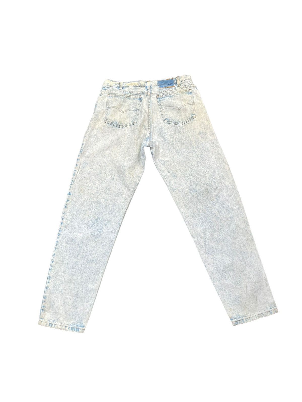 Levi's Vintage 1999 Levis 550 e Acid Wash Faded Denim Size US 35 - 7 Thumbnail