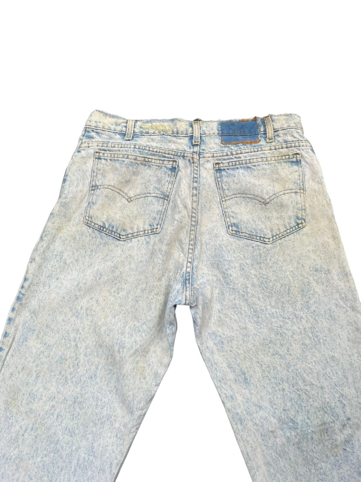 Levi's Vintage 1999 Levis 550 e Acid Wash Faded Denim Size US 35 - 9 Thumbnail