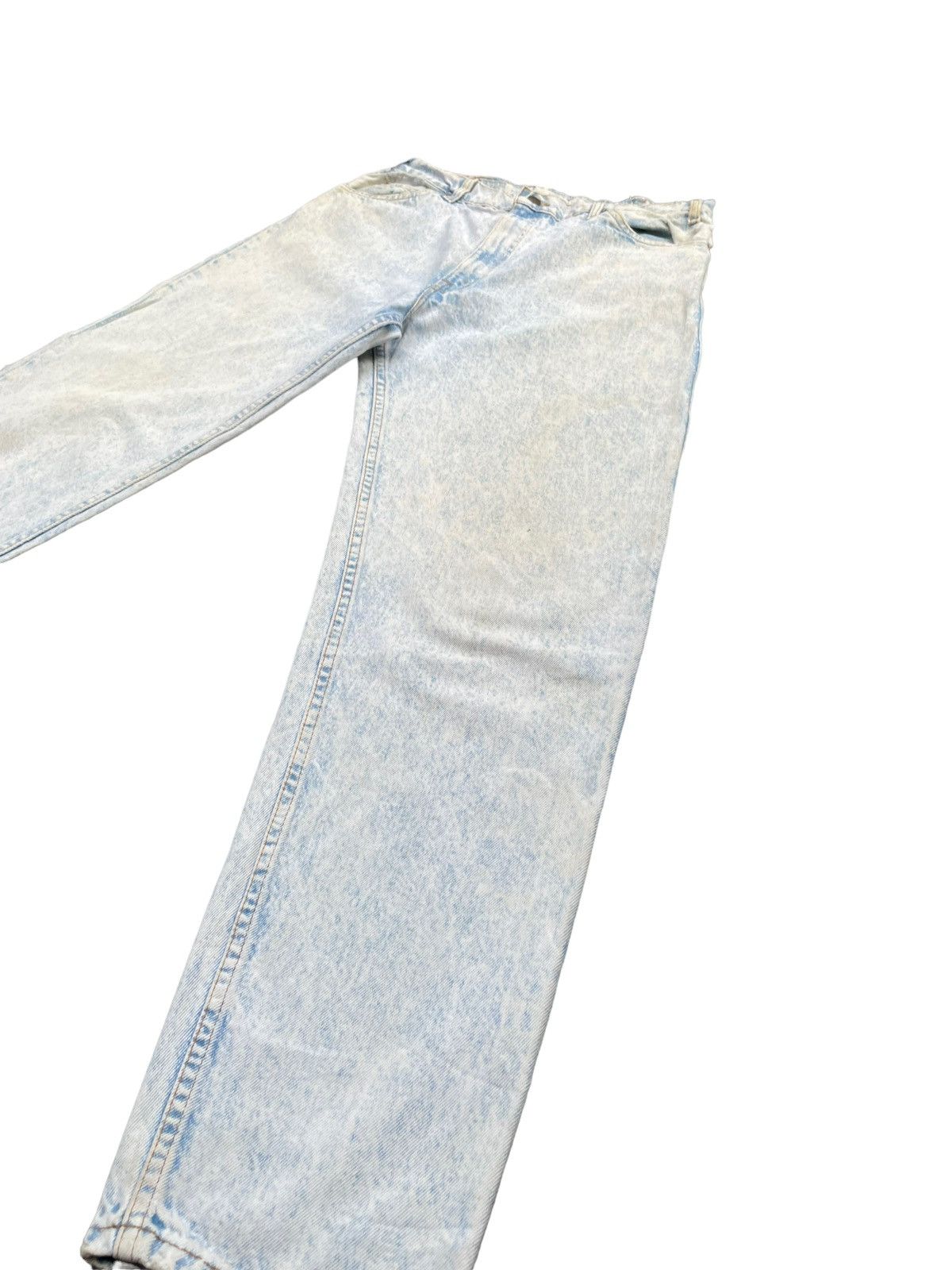 Levi's Vintage 1999 Levis 550 e Acid Wash Faded Denim Size US 35 - 2 Thumbnail