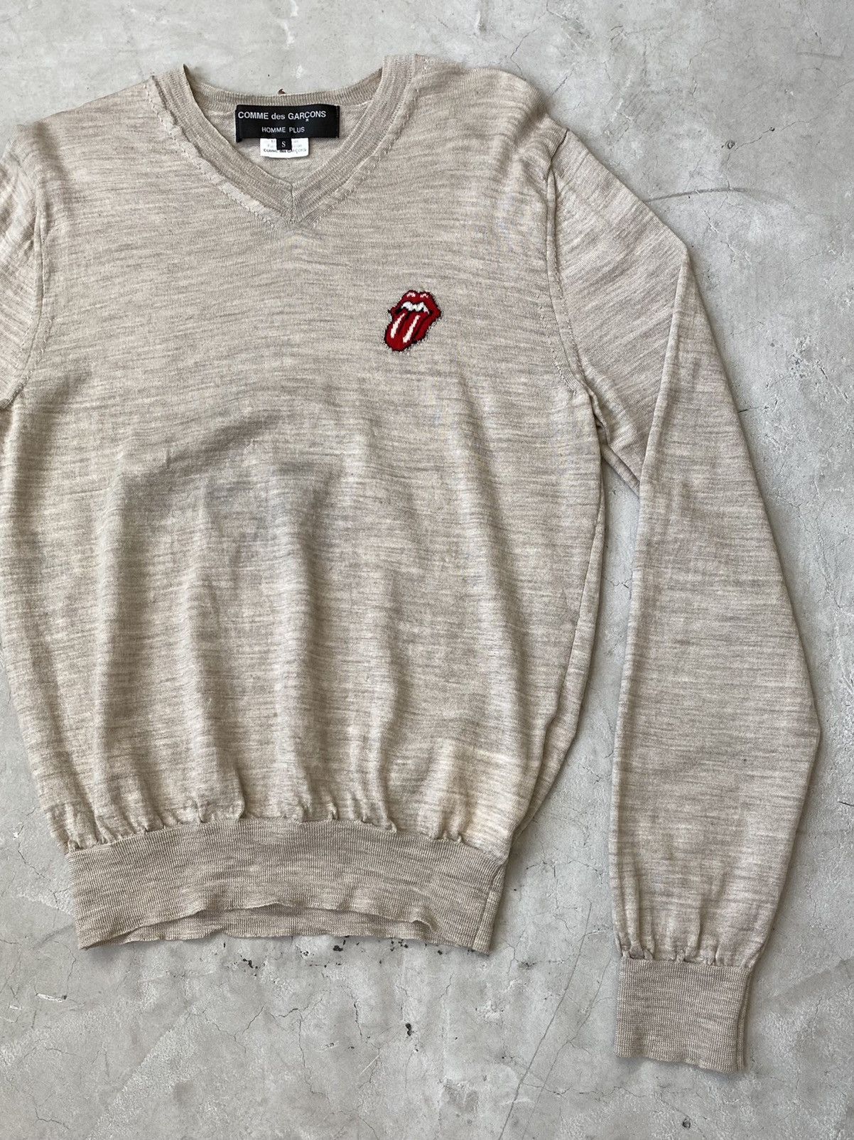 Comme des Garcons Homme Plus 2005 CdGHP Rolling Stones Knit Sweater Size US S / EU 44-46 / 1 - 4 Thumbnail