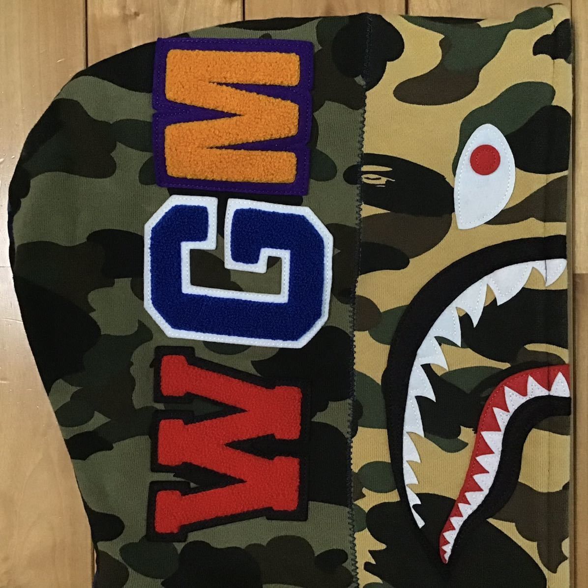 Bape BAPE mix camo Shark full zip hoodie Size US M / EU 48-50 / 2 - 3 Thumbnail