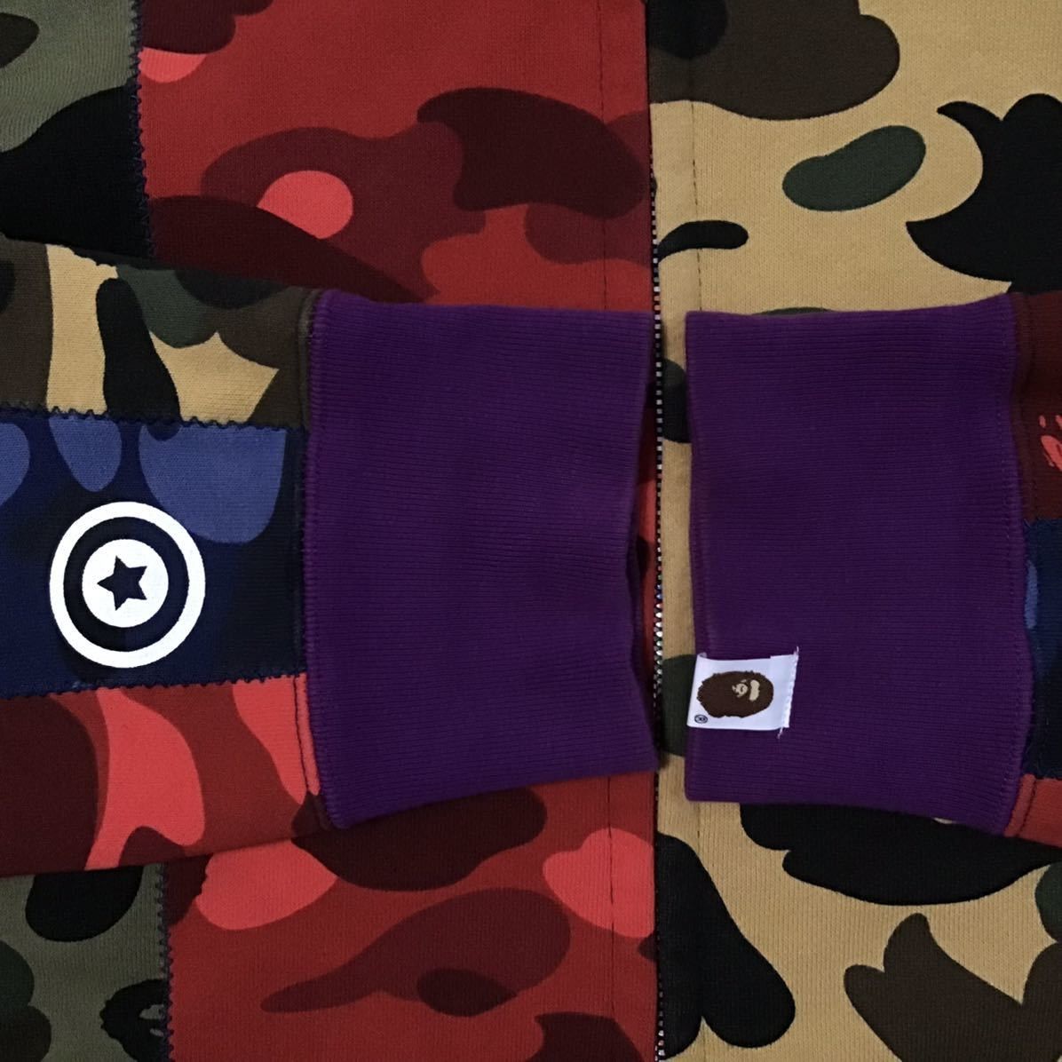 Bape BAPE mix camo Shark full zip hoodie Size US M / EU 48-50 / 2 - 6 Thumbnail