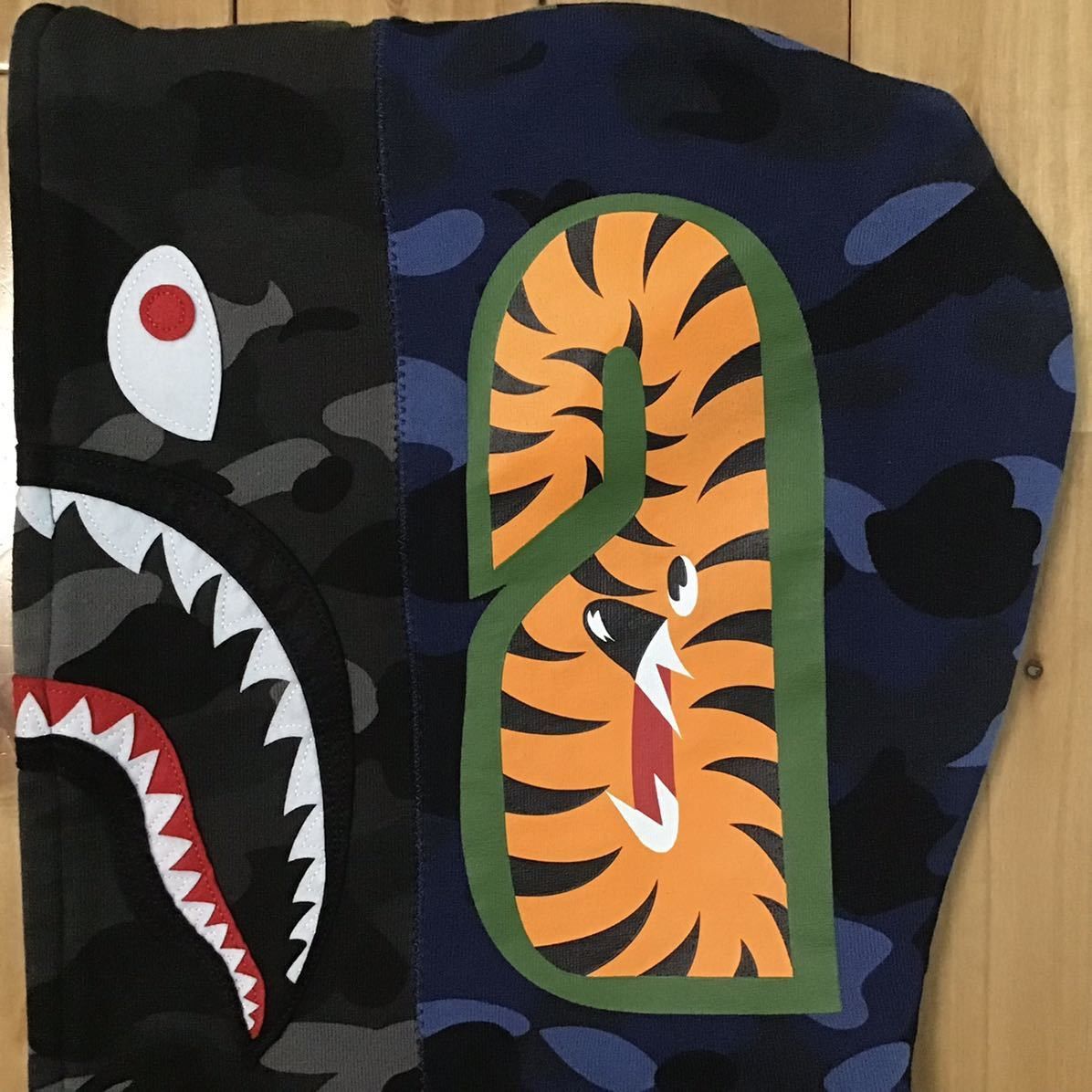Bape BAPE mix camo Shark full zip hoodie Size US M / EU 48-50 / 2 - 4 Thumbnail