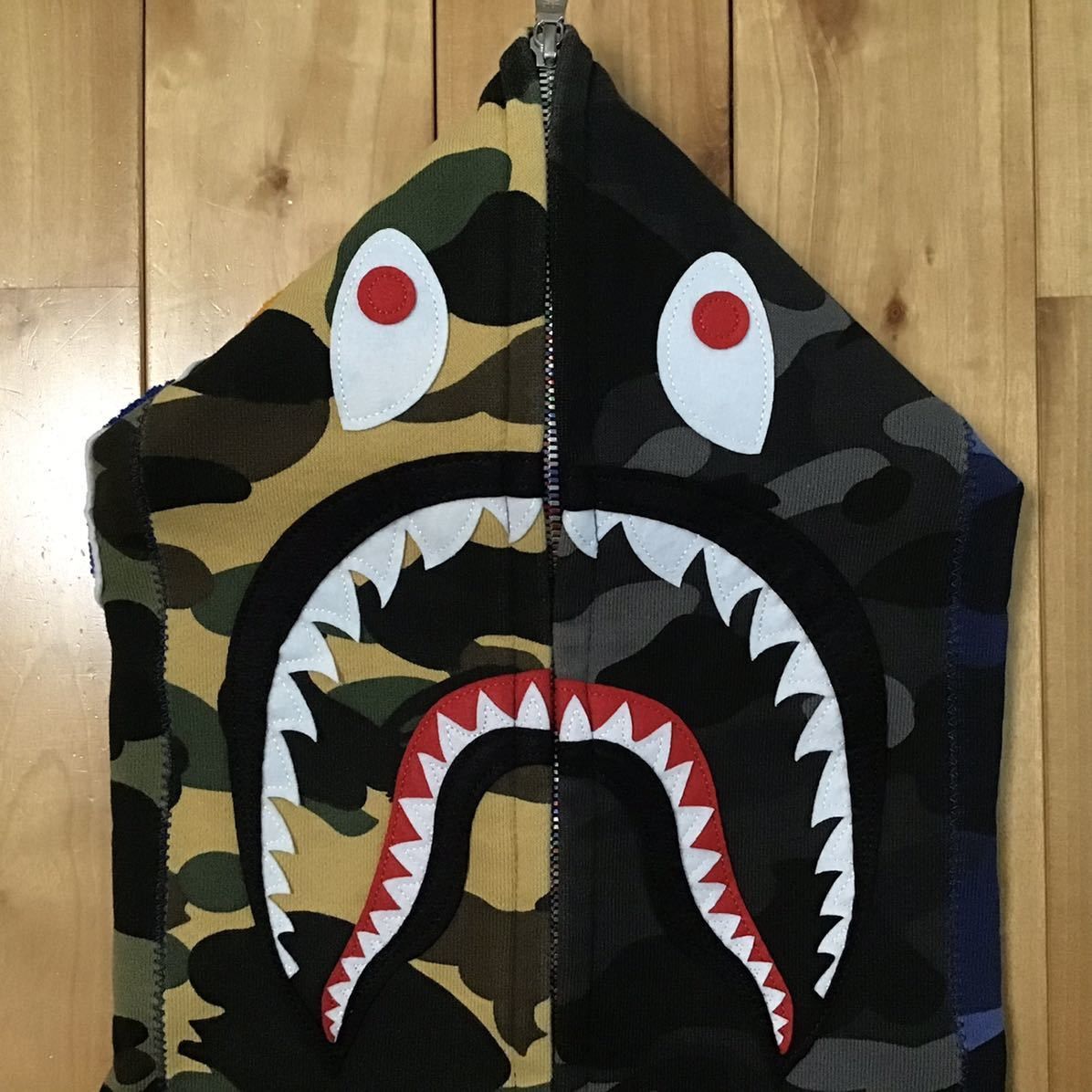Bape BAPE mix camo Shark full zip hoodie Size US M / EU 48-50 / 2 - 2 Thumbnail
