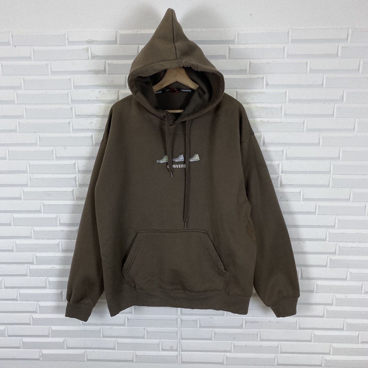 Converse 🔥LAST PRICE🔥 Converse Embroidered Sneakers Hoodie Size US L / EU 52-54 / 3 - 2 Thumbnail