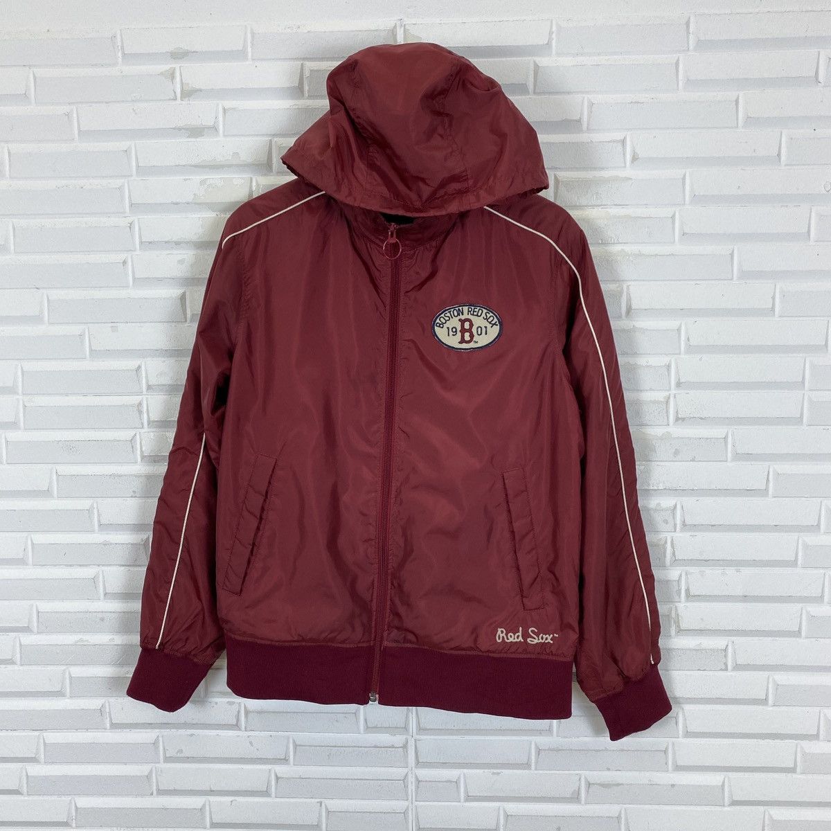 MLB × Uniqlo Boston Red Sox MLB Hooded Zipper Jacket Size US M / EU 48-50 / 2 - 2 Thumbnail