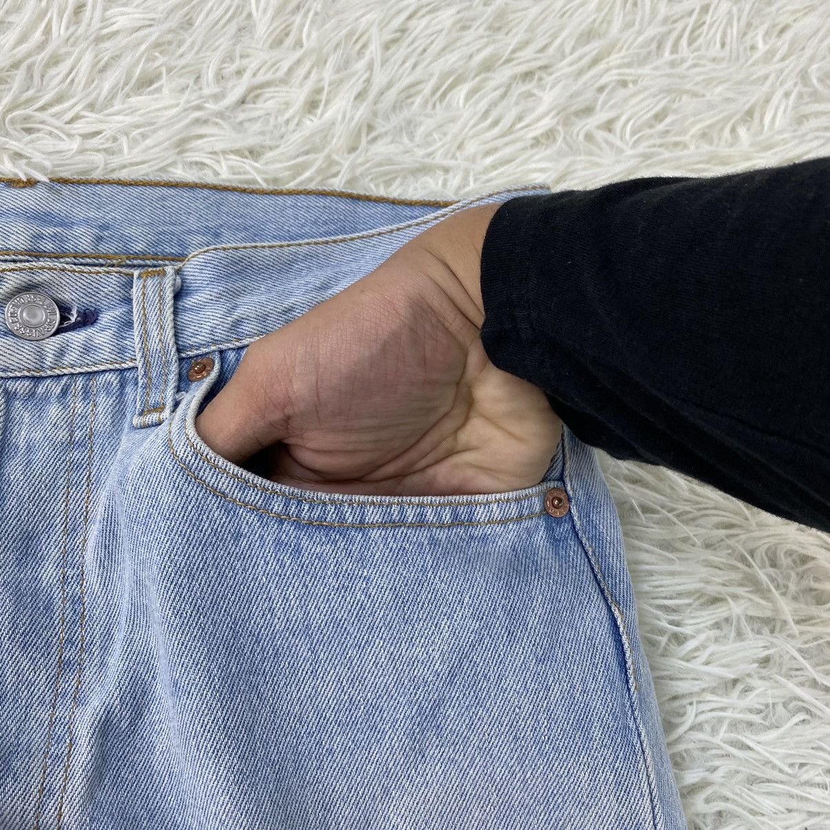 Levi's 🔥LAST PRICE🔥 Levi’s 501 Straight Cut Vintage Jeans Size US 33 - 8 Thumbnail