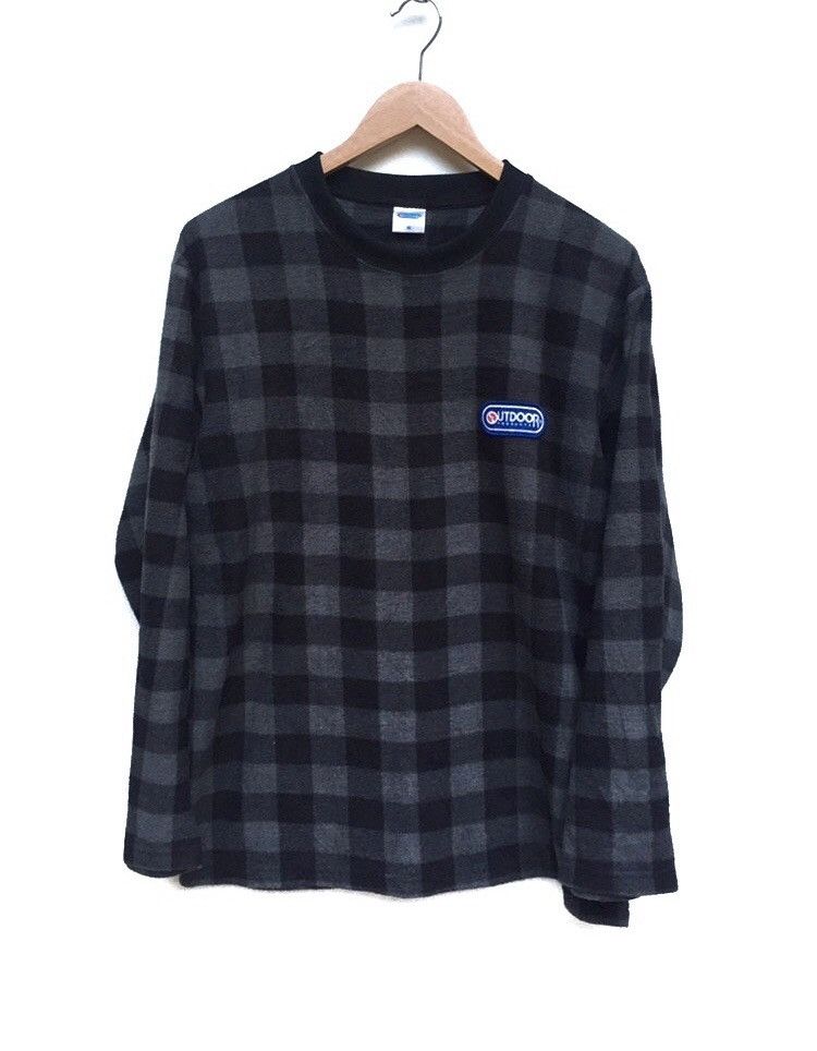 Japanese Brand × Vintage 🔥Outdoor Checkered Sweatshirts Size US M / EU 48-50 / 2 - 1 Thumbnail