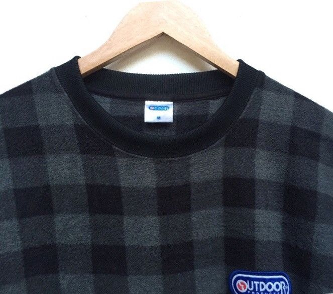 Japanese Brand × Vintage 🔥Outdoor Checkered Sweatshirts Size US M / EU 48-50 / 2 - 3 Thumbnail