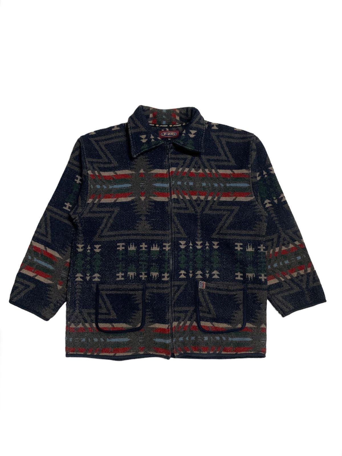 Vintage Brand JoBb Nice Pattern Wool Jacket Size US XL / EU 56 / 4 - 1 Thumbnail
