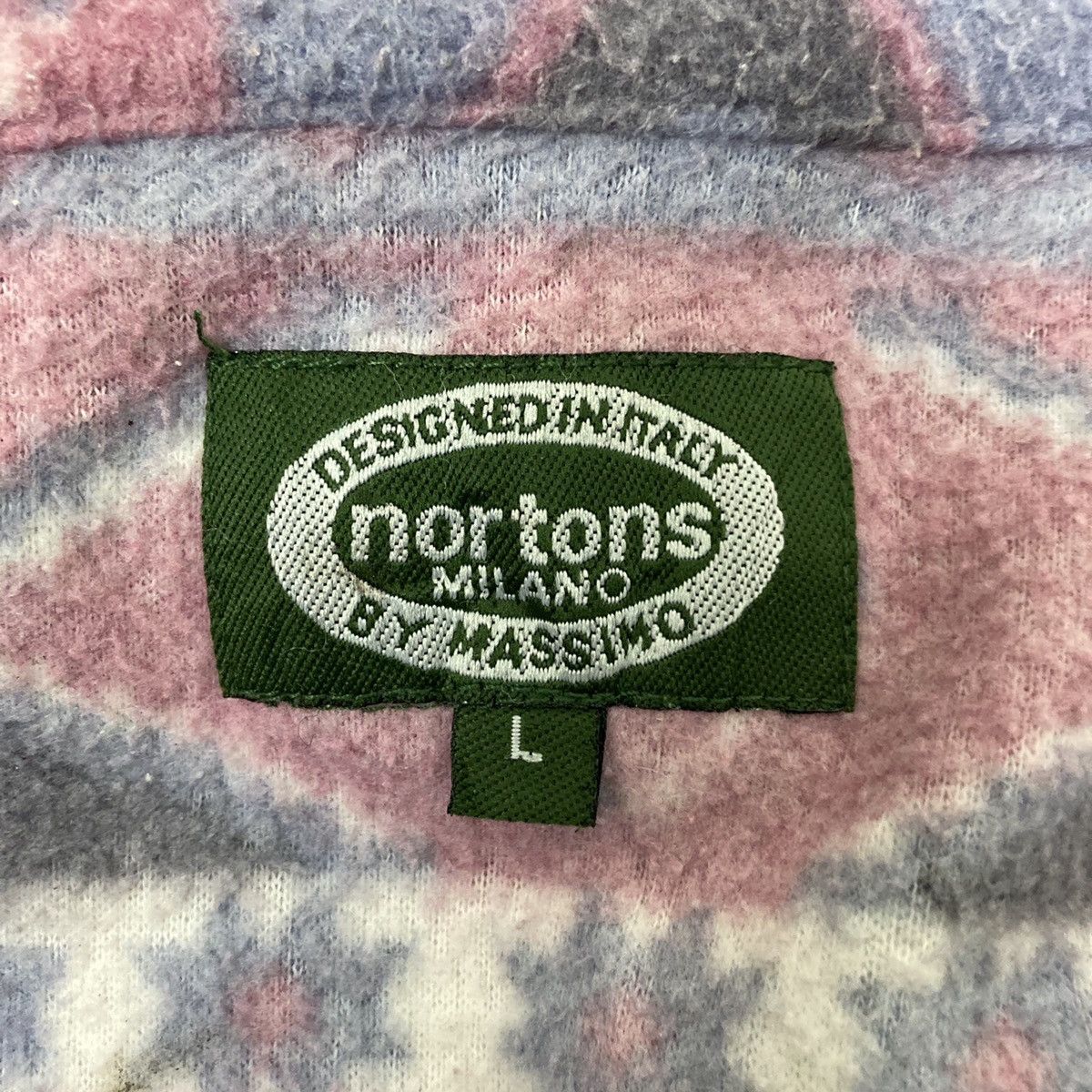 Massimo Osti Norton Milano BY Massimo Navajo Fleece Jacket Size US L / EU 52-54 / 3 - 14 Thumbnail
