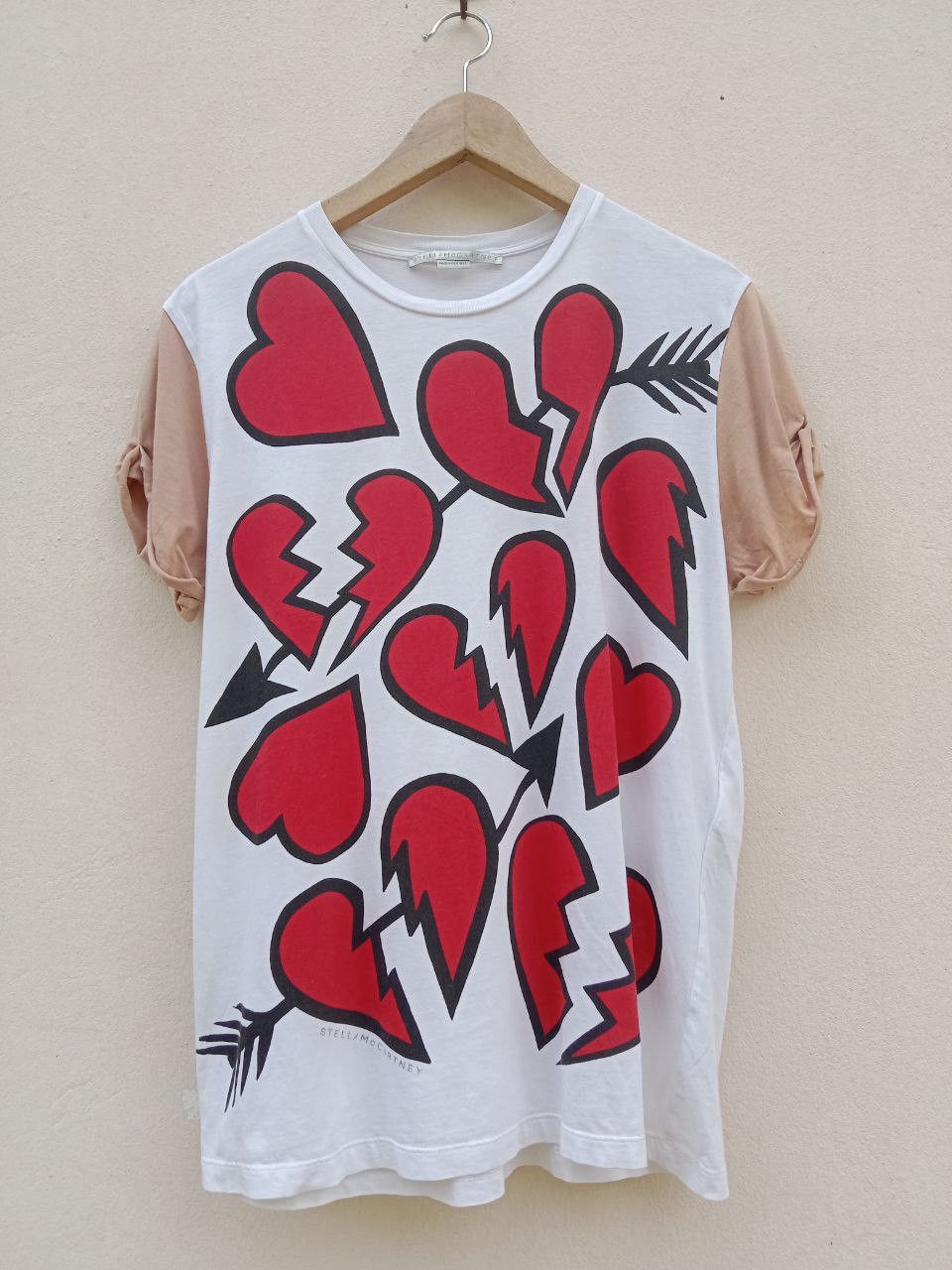 Stella McCartney Rare!! Stella McCartney Heart Prints Turned-up Cuffs Size US M / EU 48-50 / 2 - 1 Thumbnail