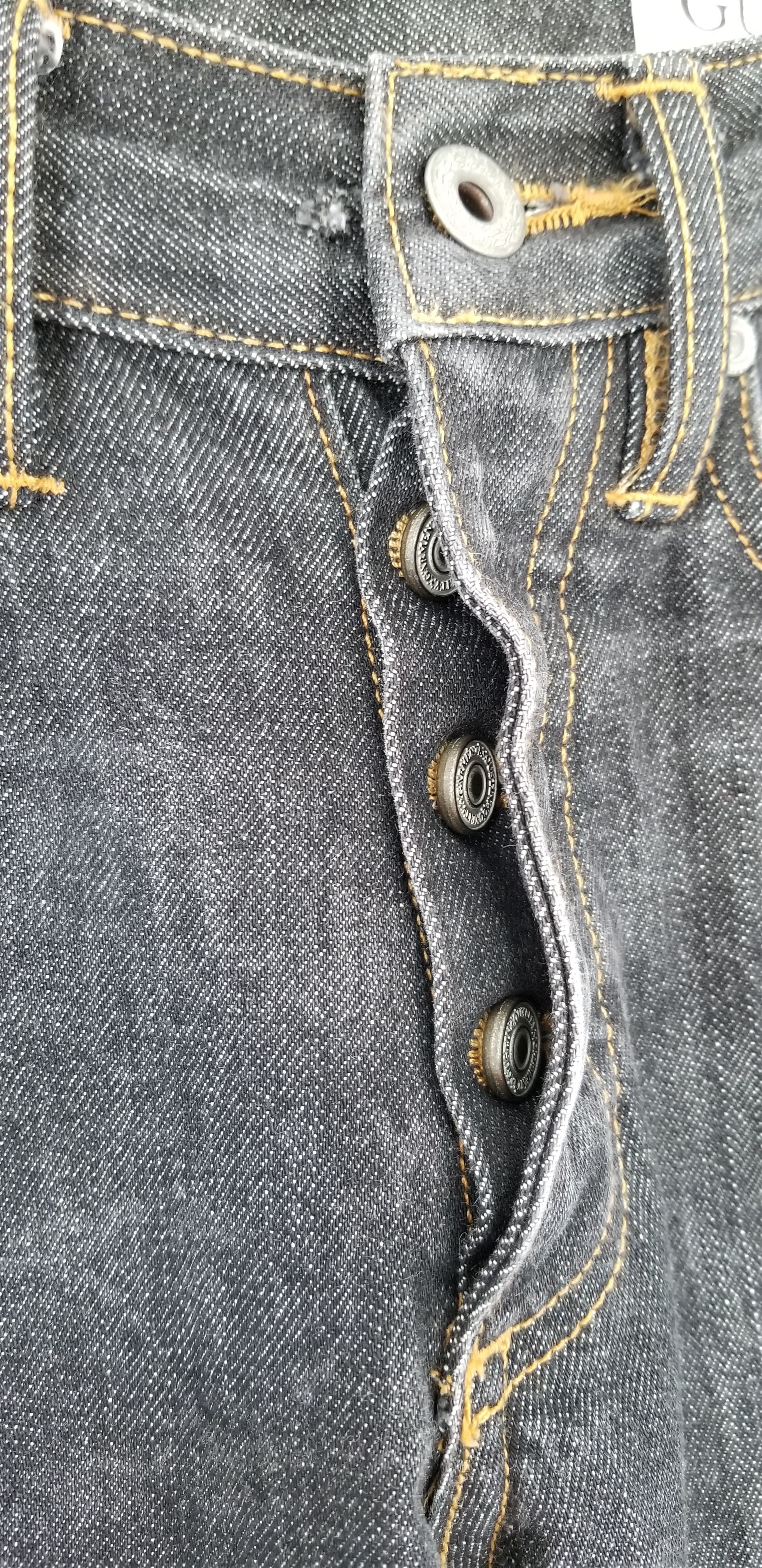 Gustin Gustin Cone Mills Raw Black Selvedge Denim Jeans Size US 30 / EU 46 - 6 Thumbnail