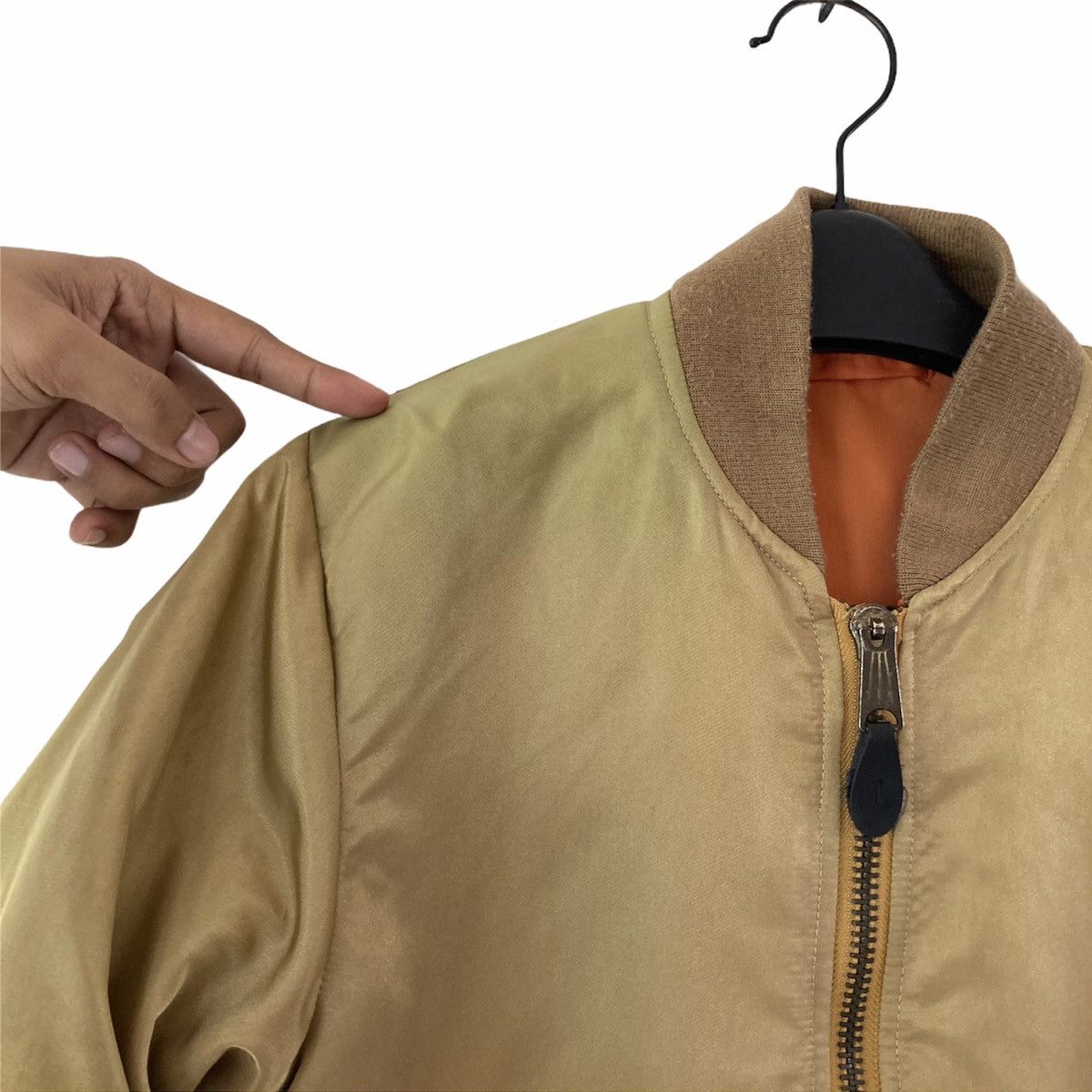 Avirex 🔥LAST PRICE🔥 Reversible Bomber Orange/Brown Jacket Size US S / EU 44-46 / 1 - 3 Thumbnail